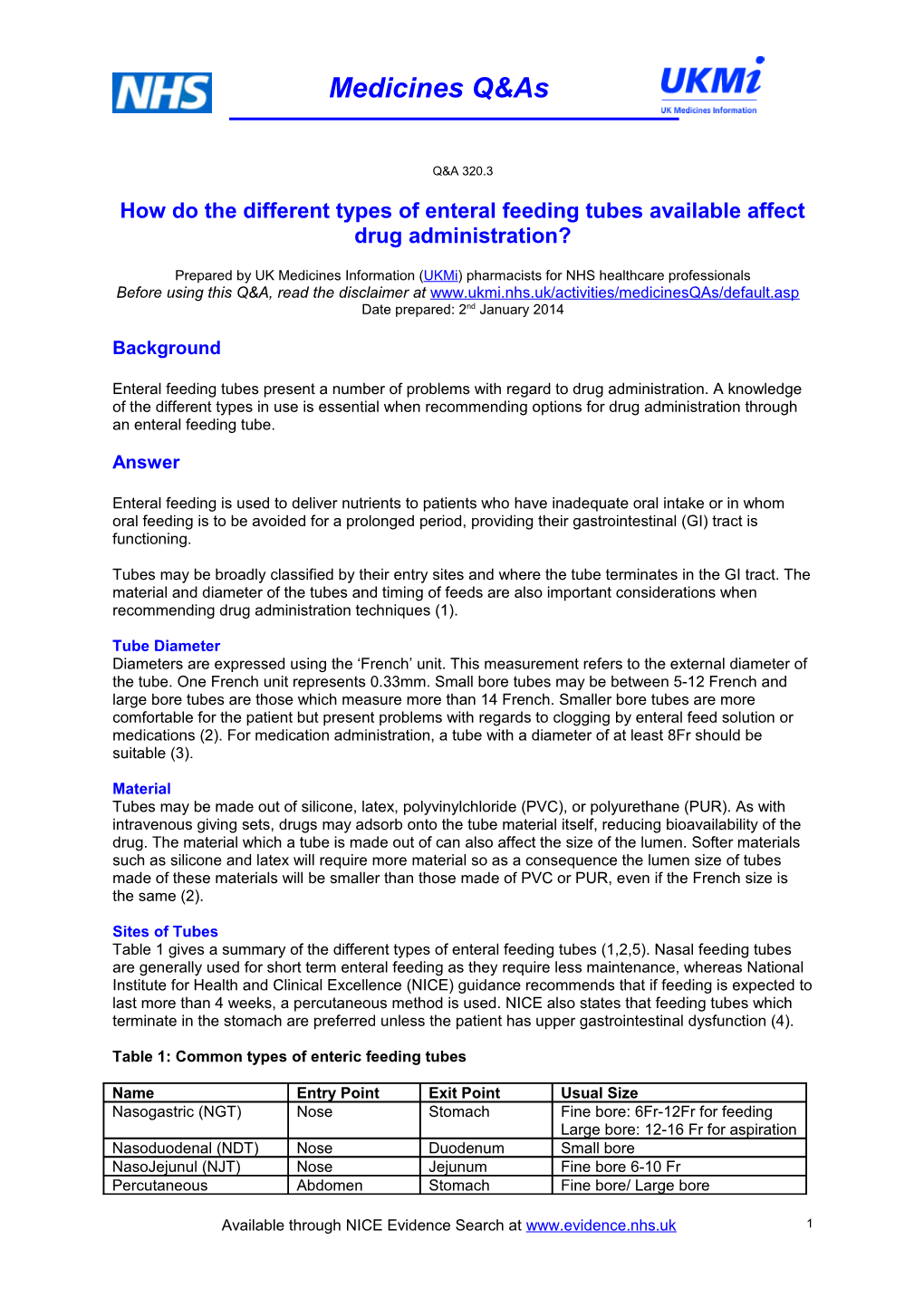 How Do the Different Types of Enteral Feeding Tubes Available Affect Drug Administration?