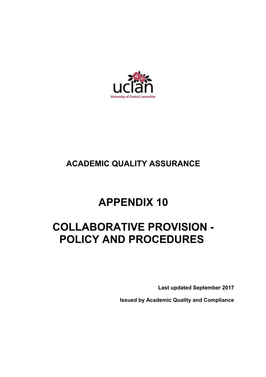 Collaboration Provision Policy