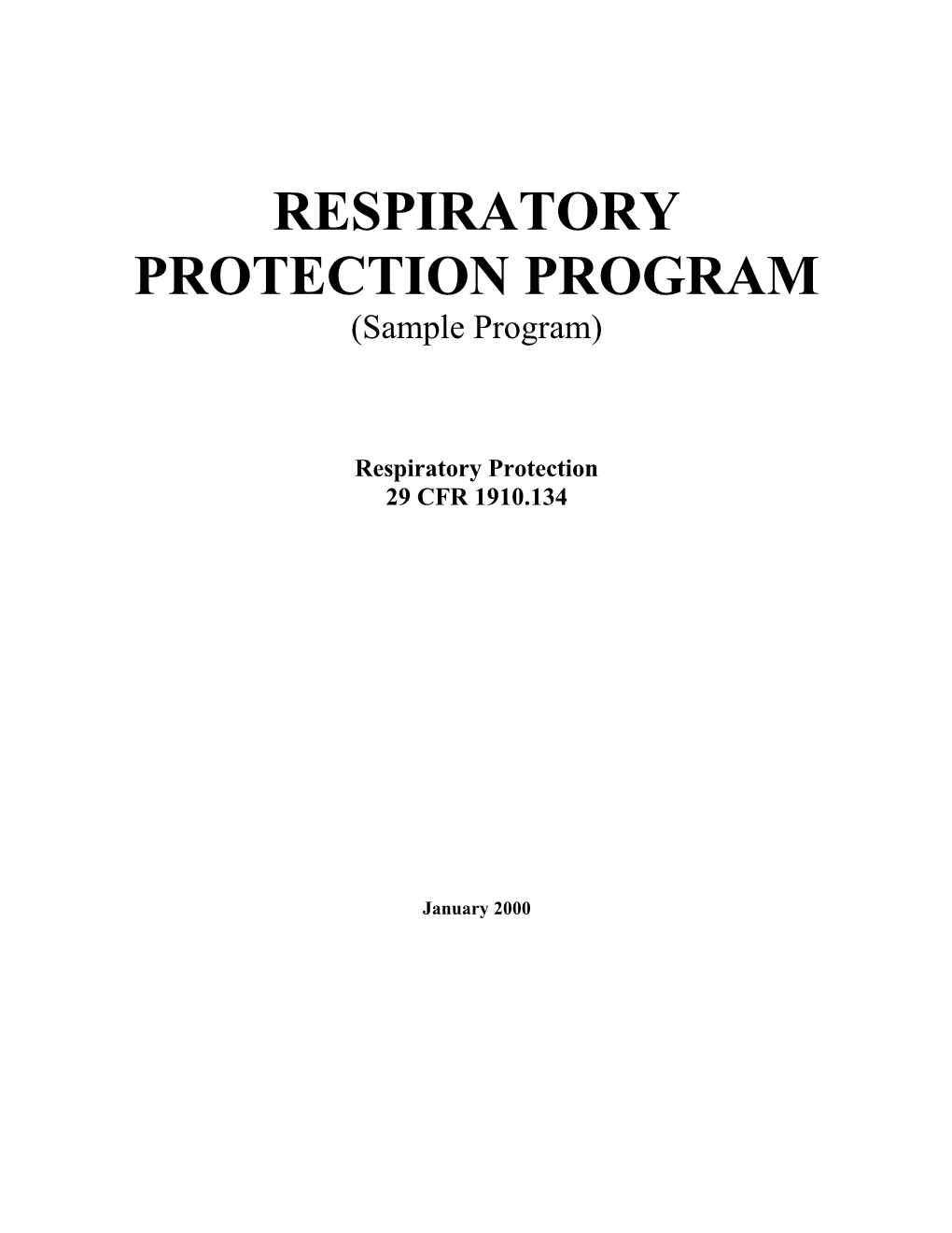 Respiratory Protection Program s1
