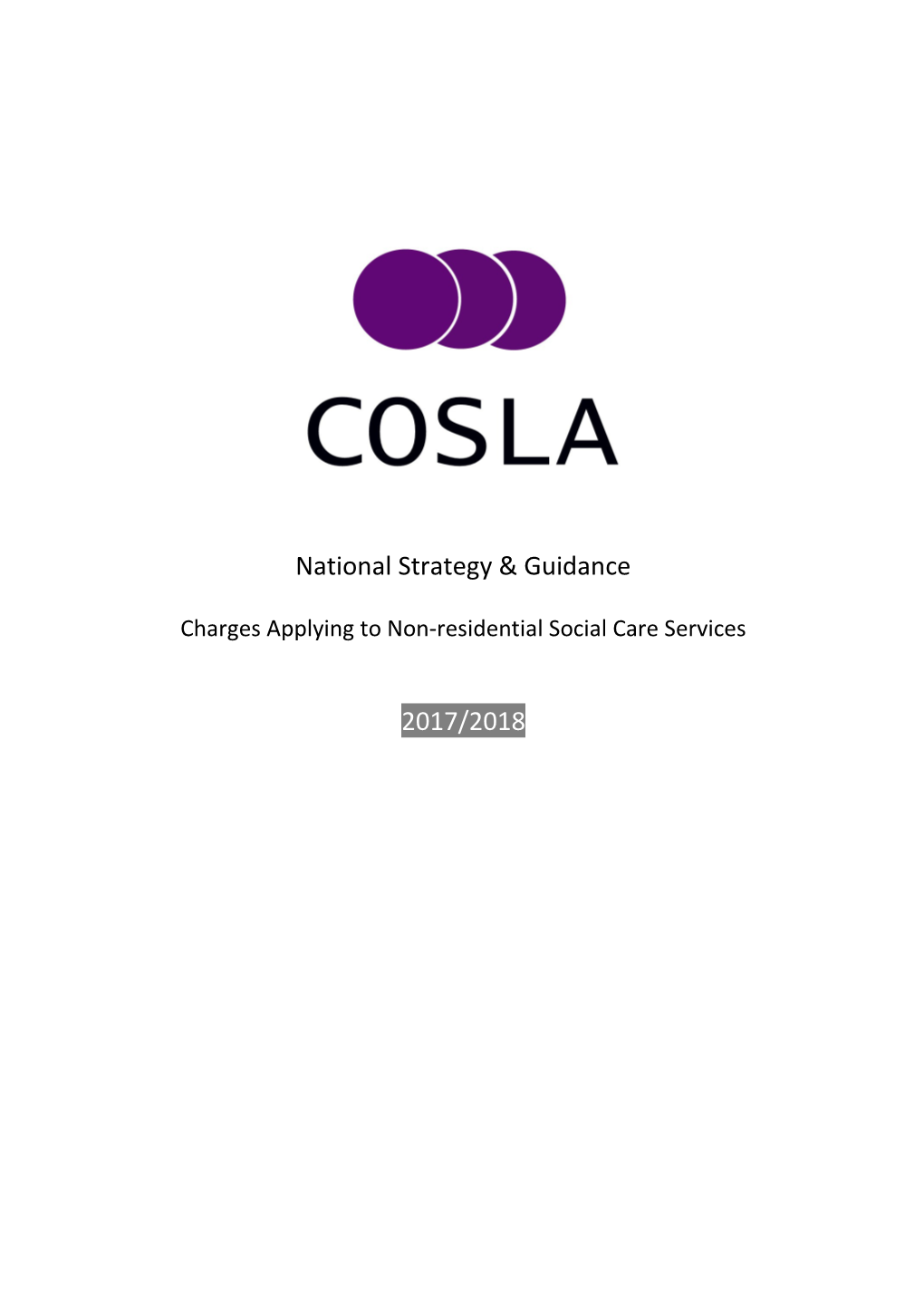 COSLA Charging Guidance