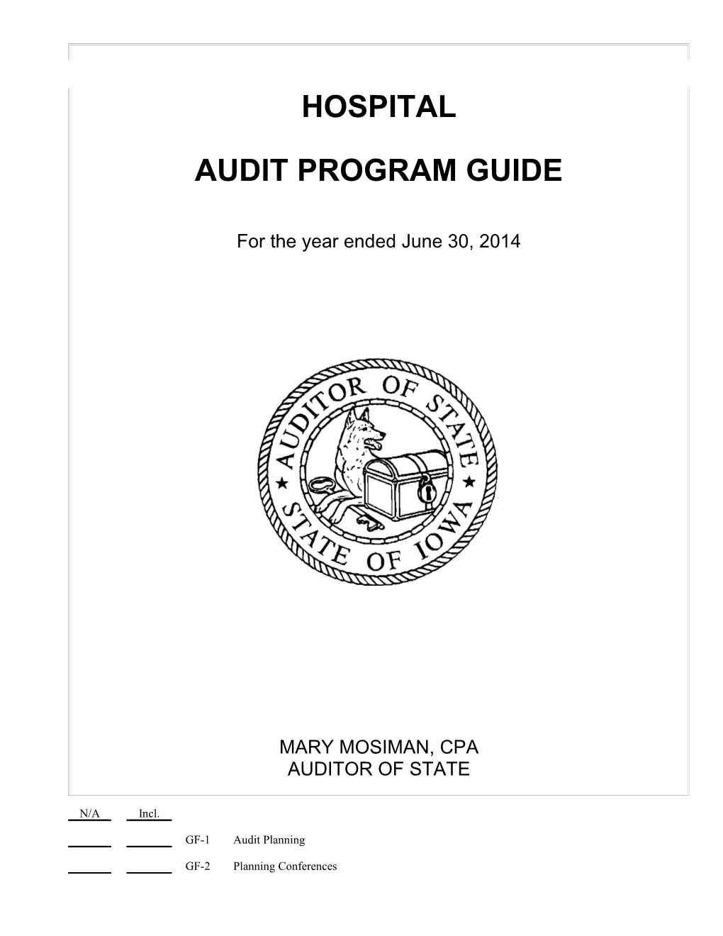 Audit Program Guide