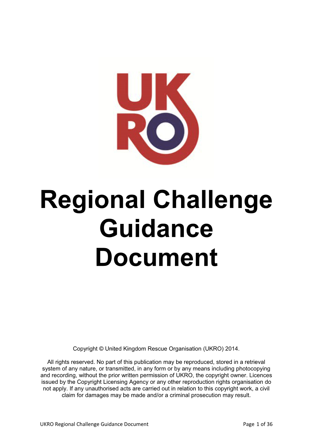 Regional Challenge Guidance Document