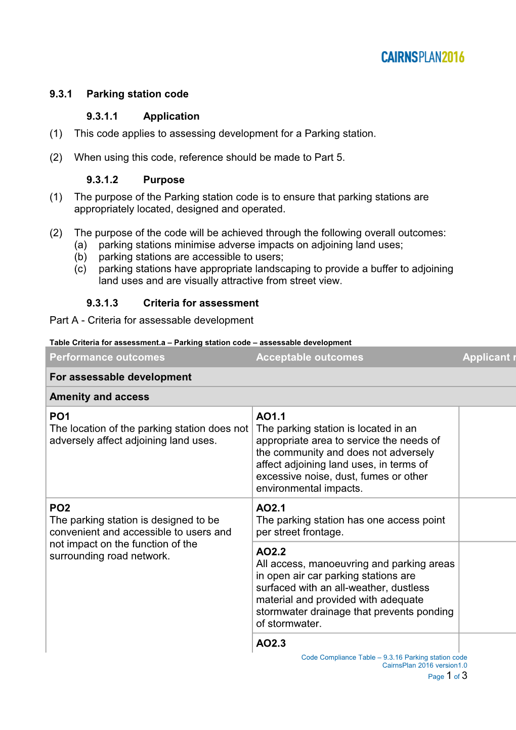 Cairns Region Planning Scheme