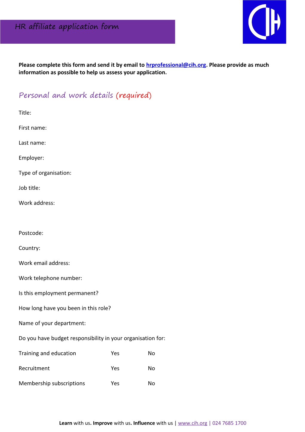 Please Complete This Form and Send It by Email to . Please Provide As Much Information