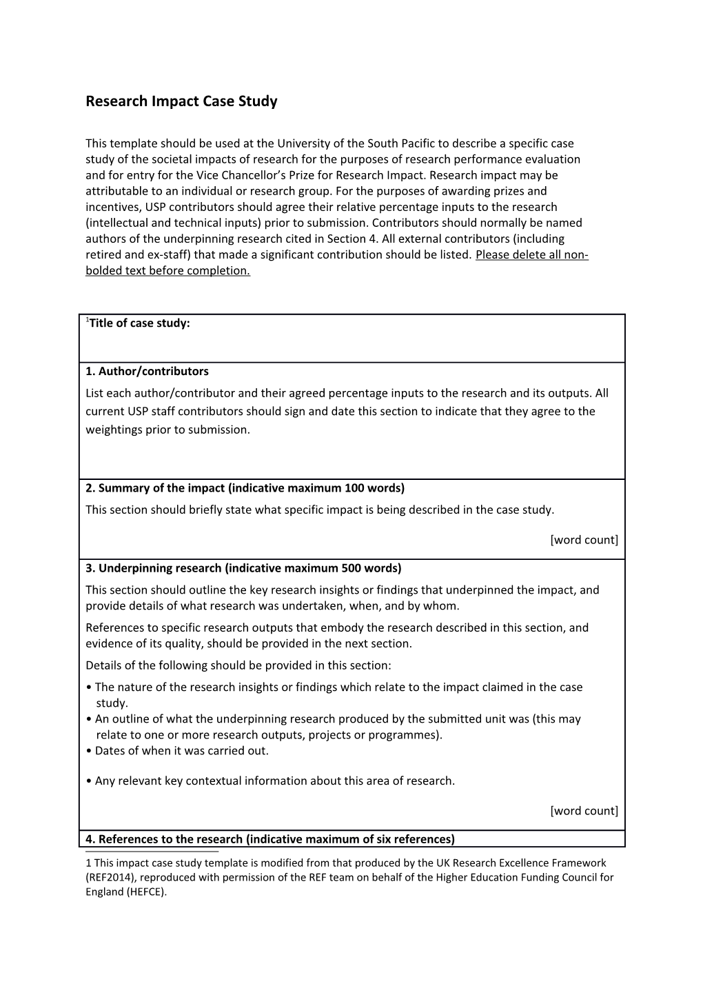 Research Impact Case Study