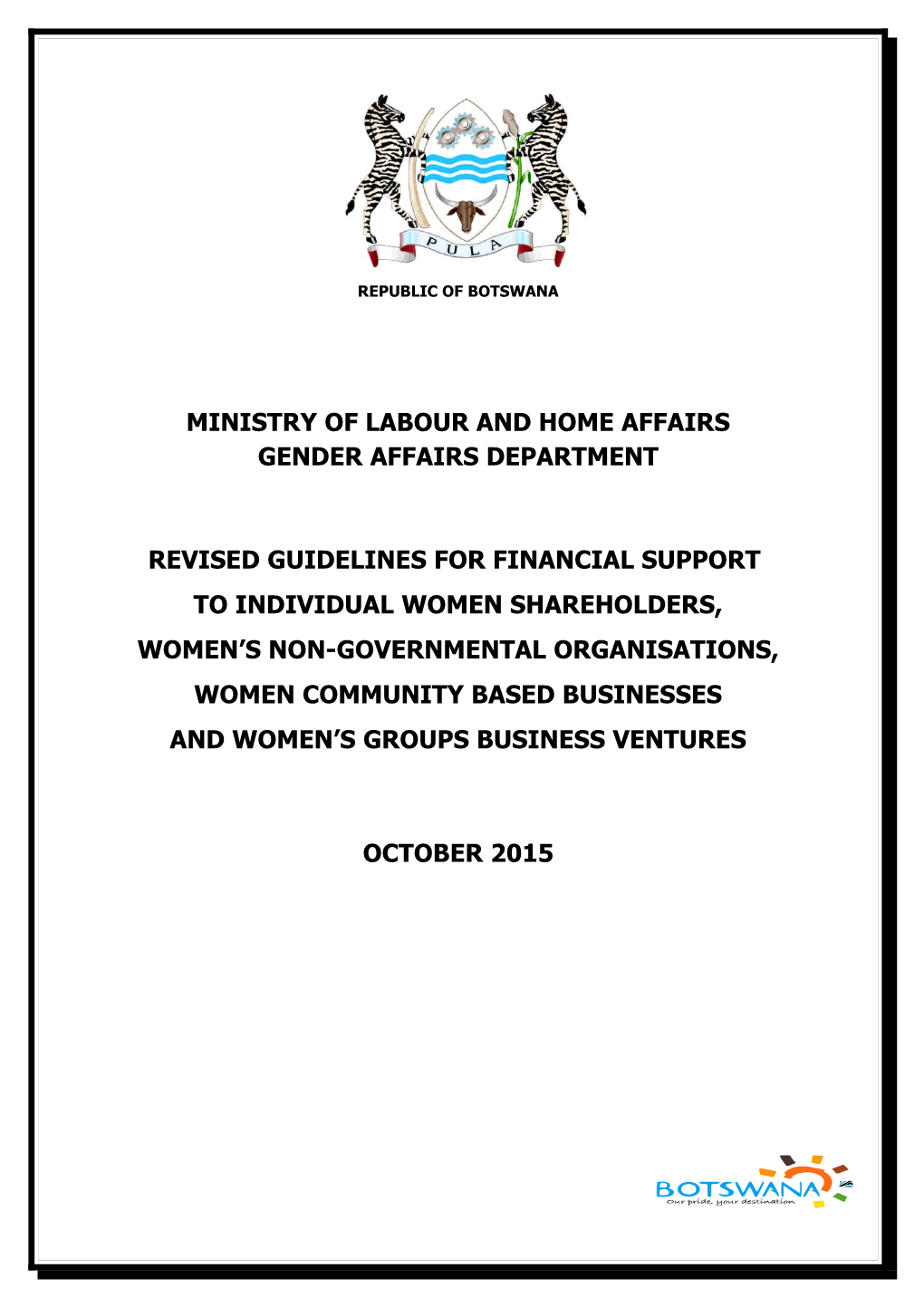 Ministry of Labour and Home Affairs