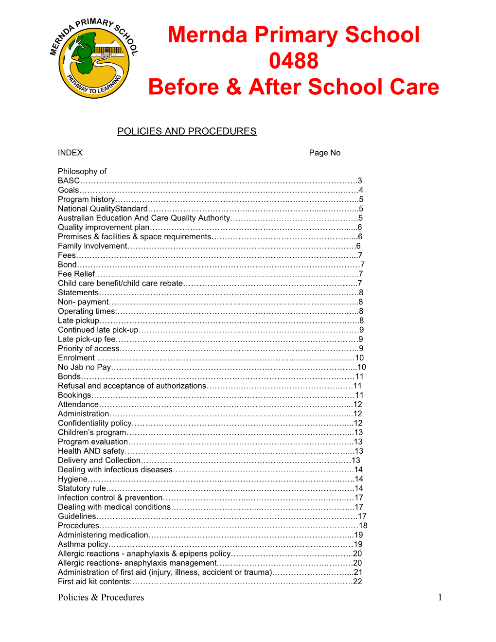 Before & After School Care