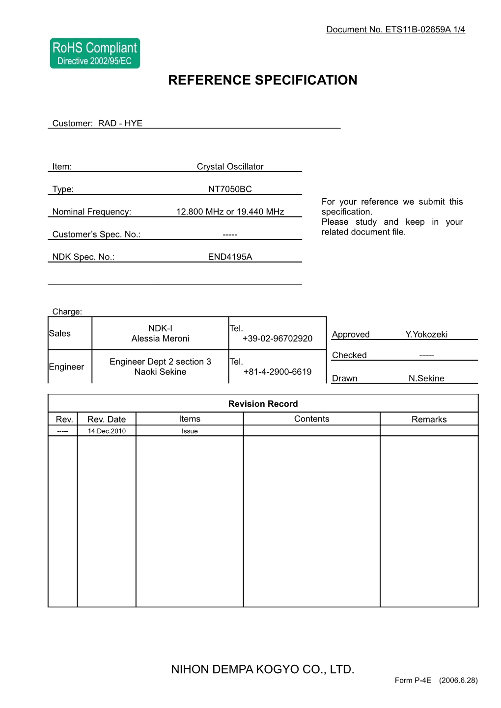 Format P-4,5 Reference Specification