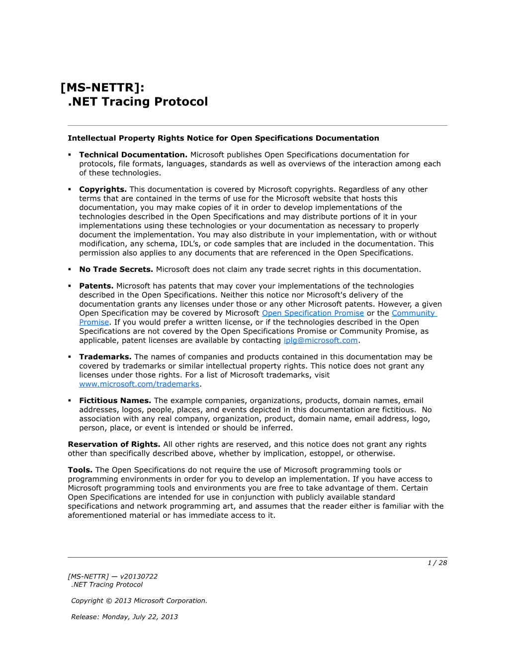 Intellectual Property Rights Notice for Open Specifications Documentation s19