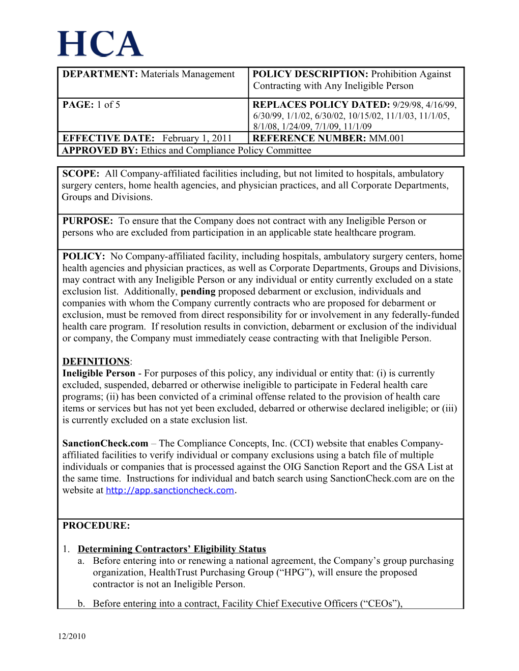 Policy and Procedure Approval Form s2