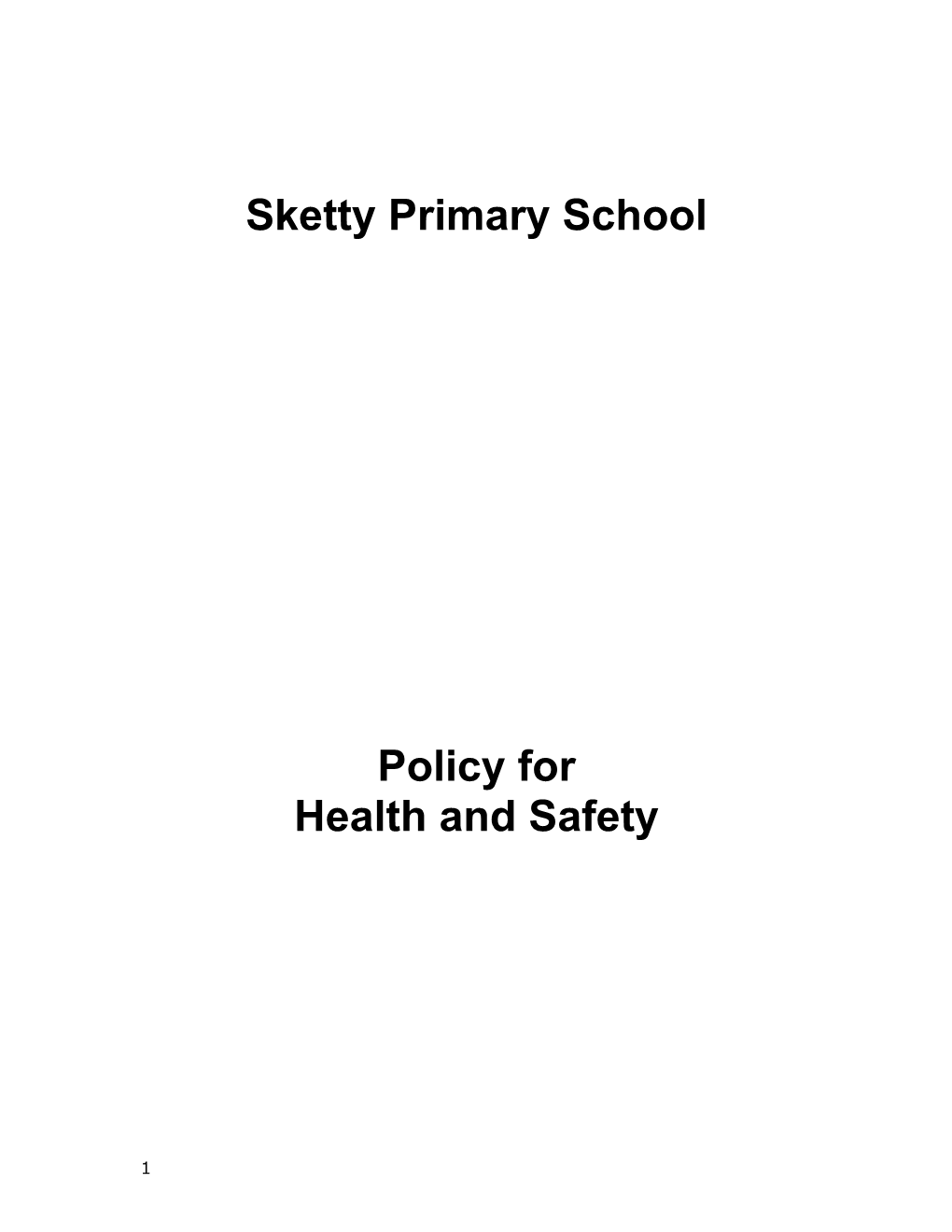 Health and Safety Policy 2014