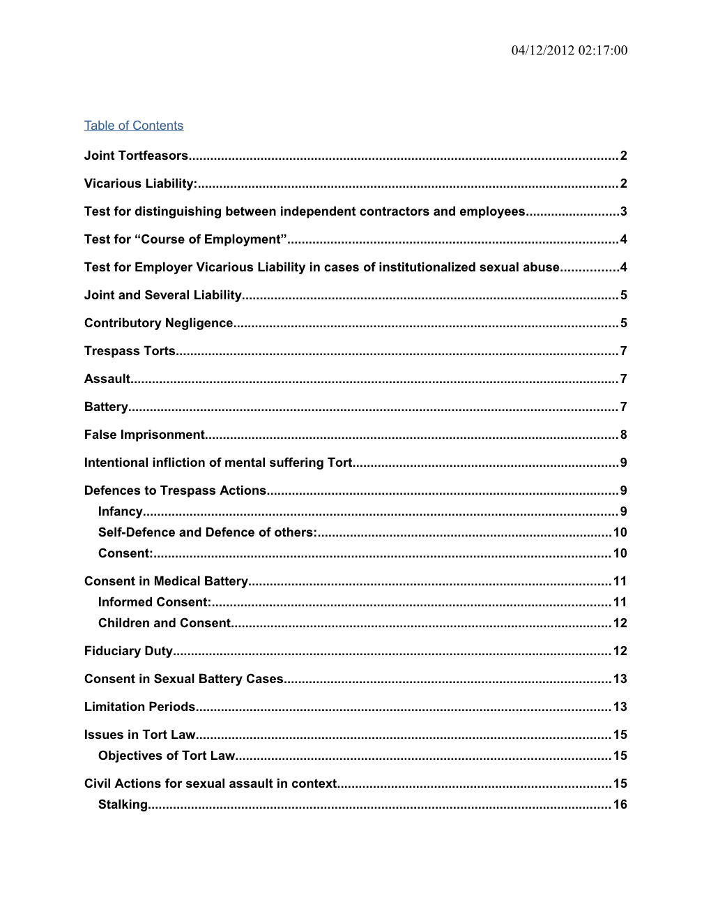 Test for Distinguishing Between Independent Contractors and Employees 3