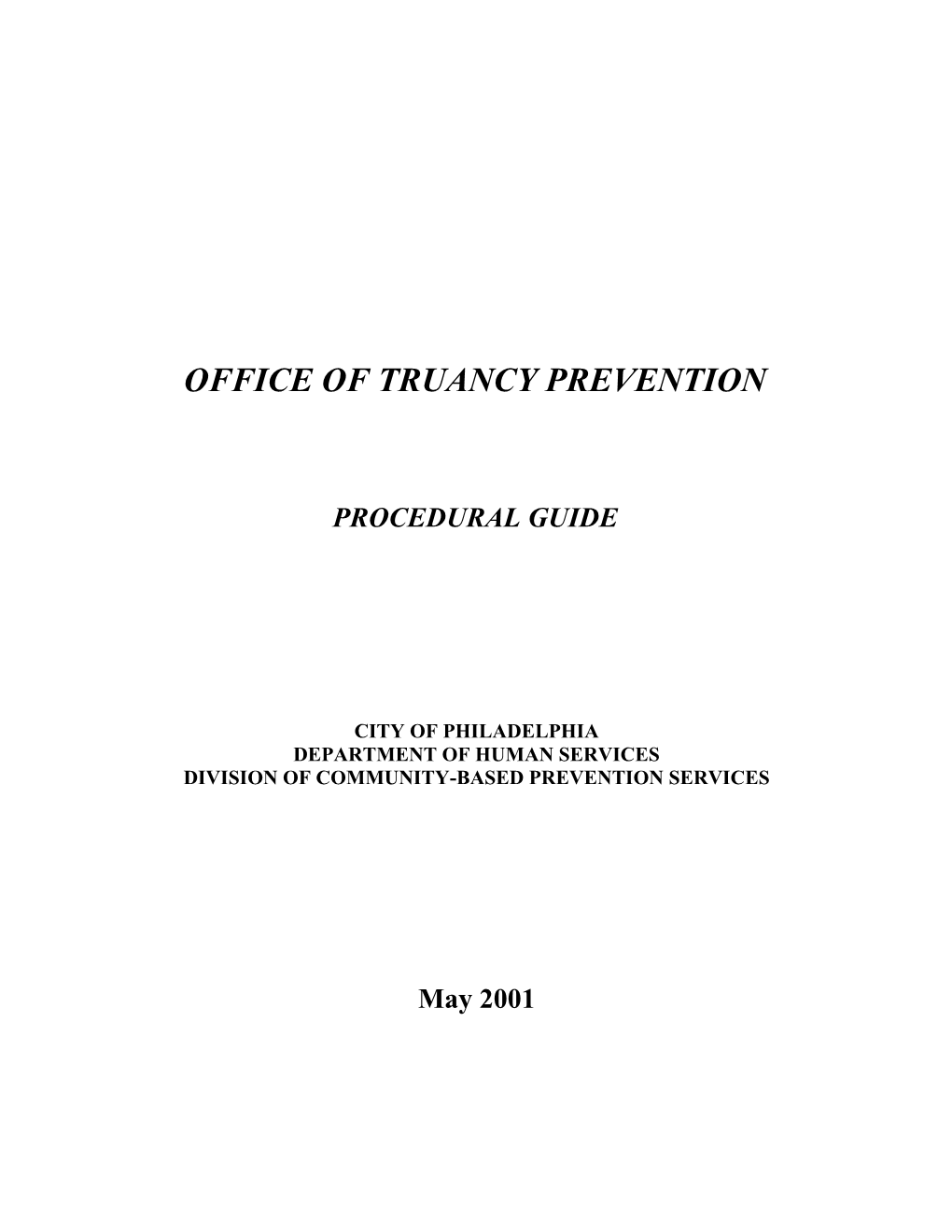 Office of Truancy Prevention