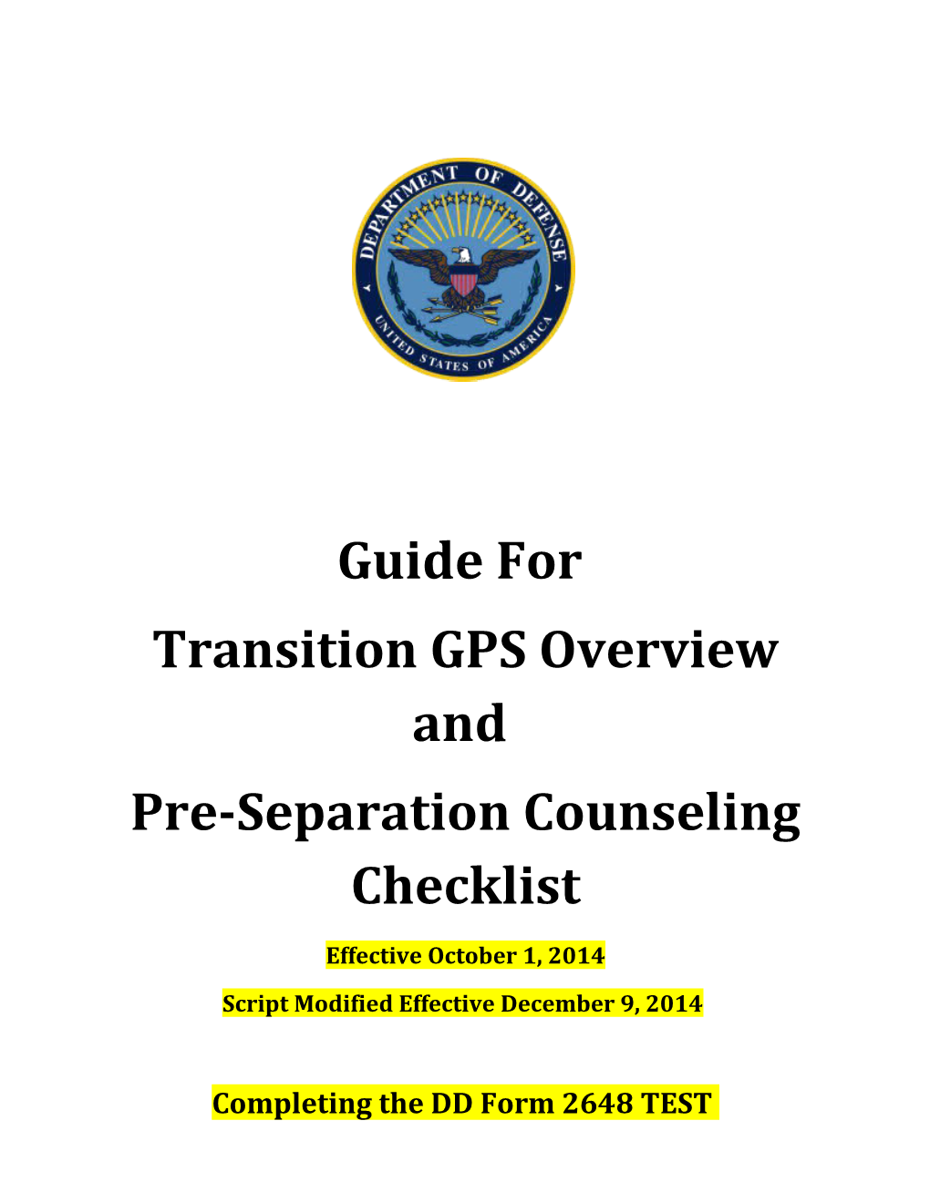 Transition GPS Overview And s1