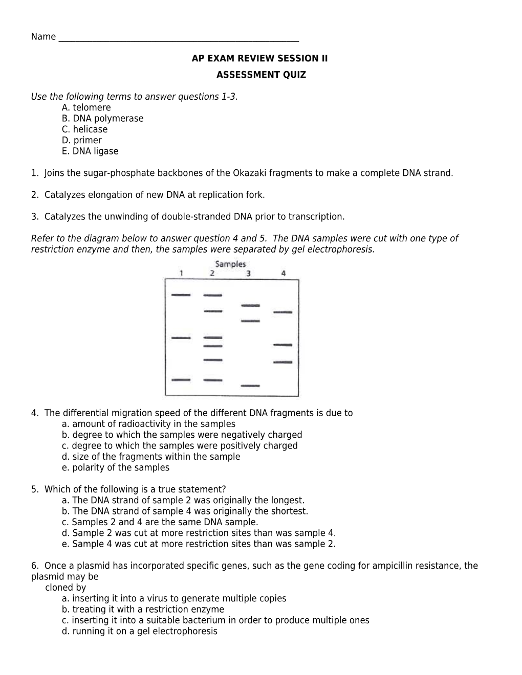 Ap Exam Review Session Ii