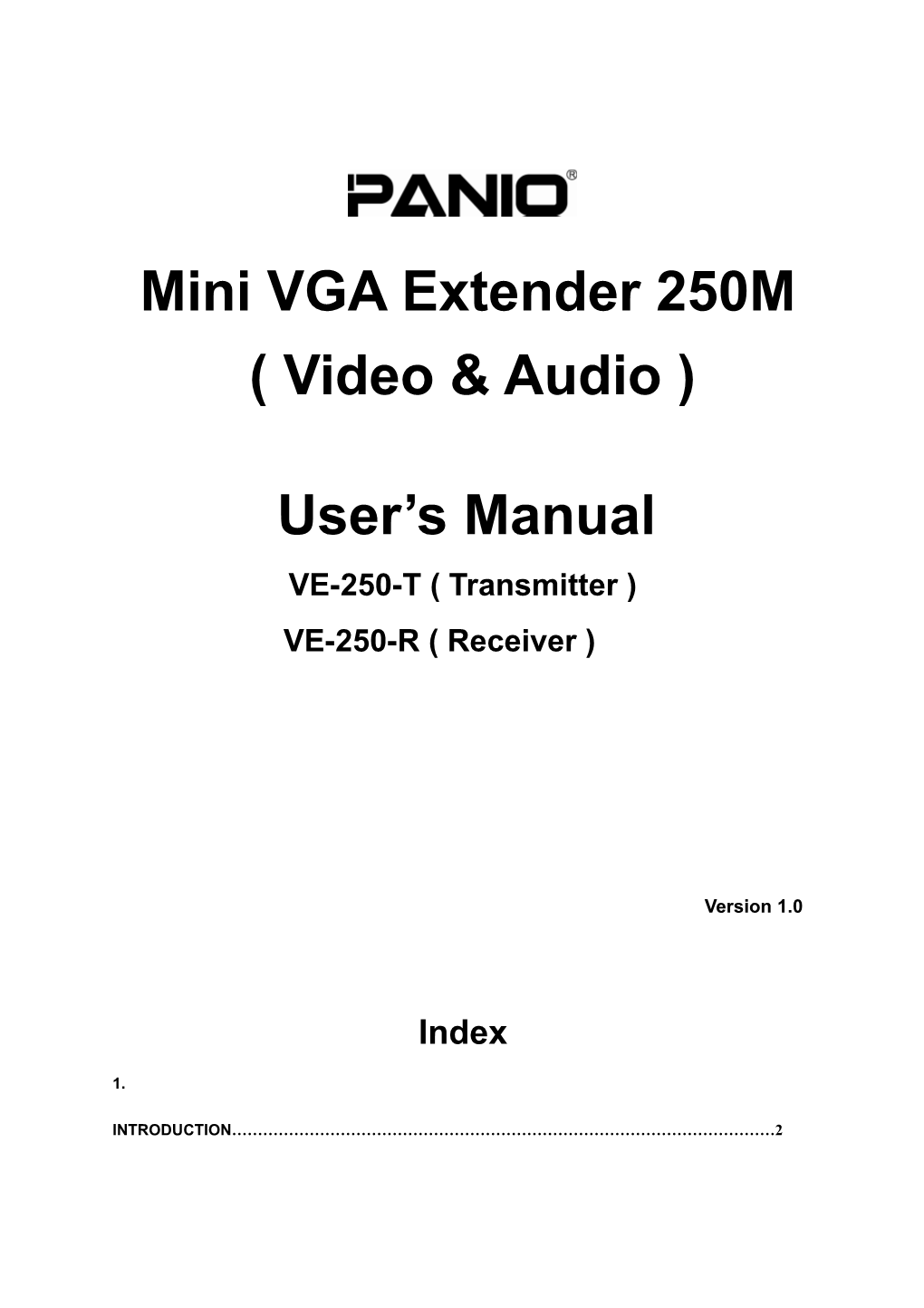 3. Connecting Mini Vga/Audio Extender Over Cat.5 . 4