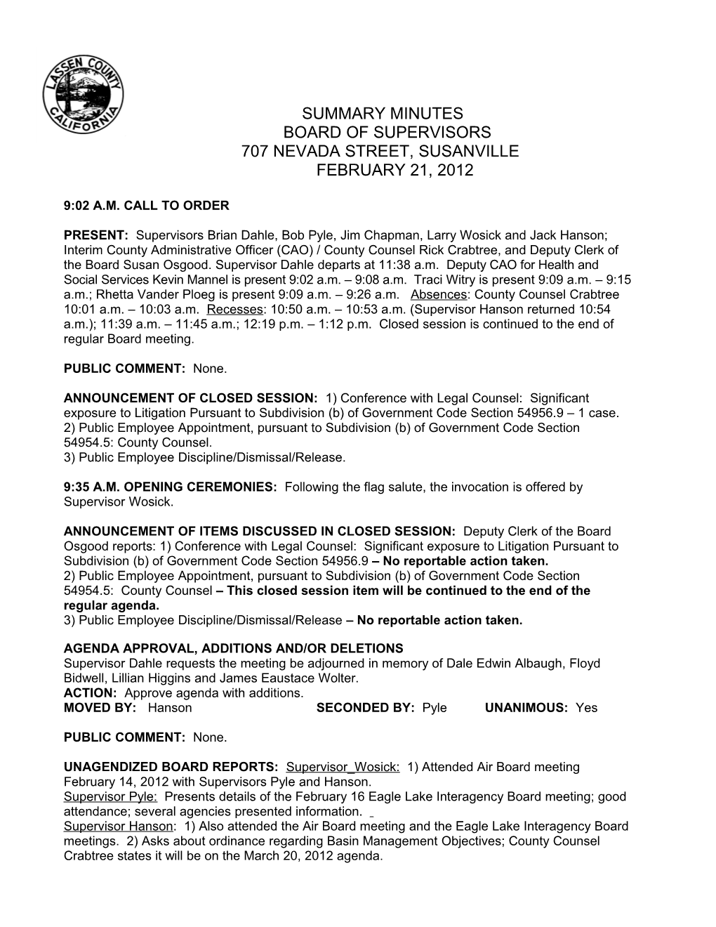 Board of Supervisors s6