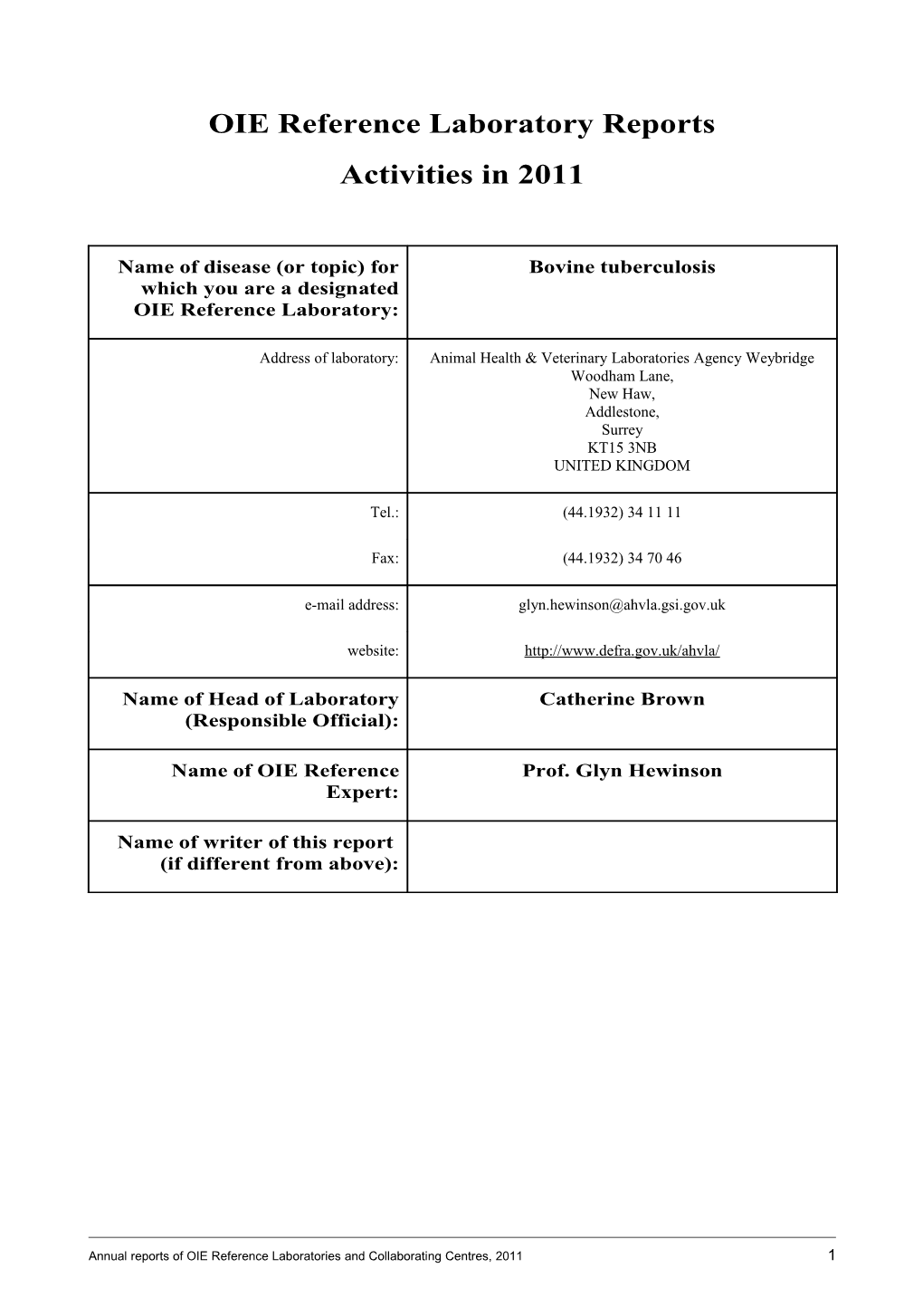 OIE Reference Laboratory Reports s10