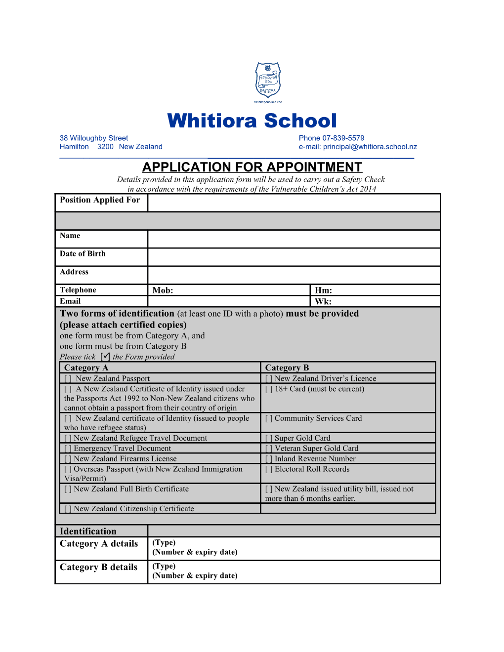 Whitiora School