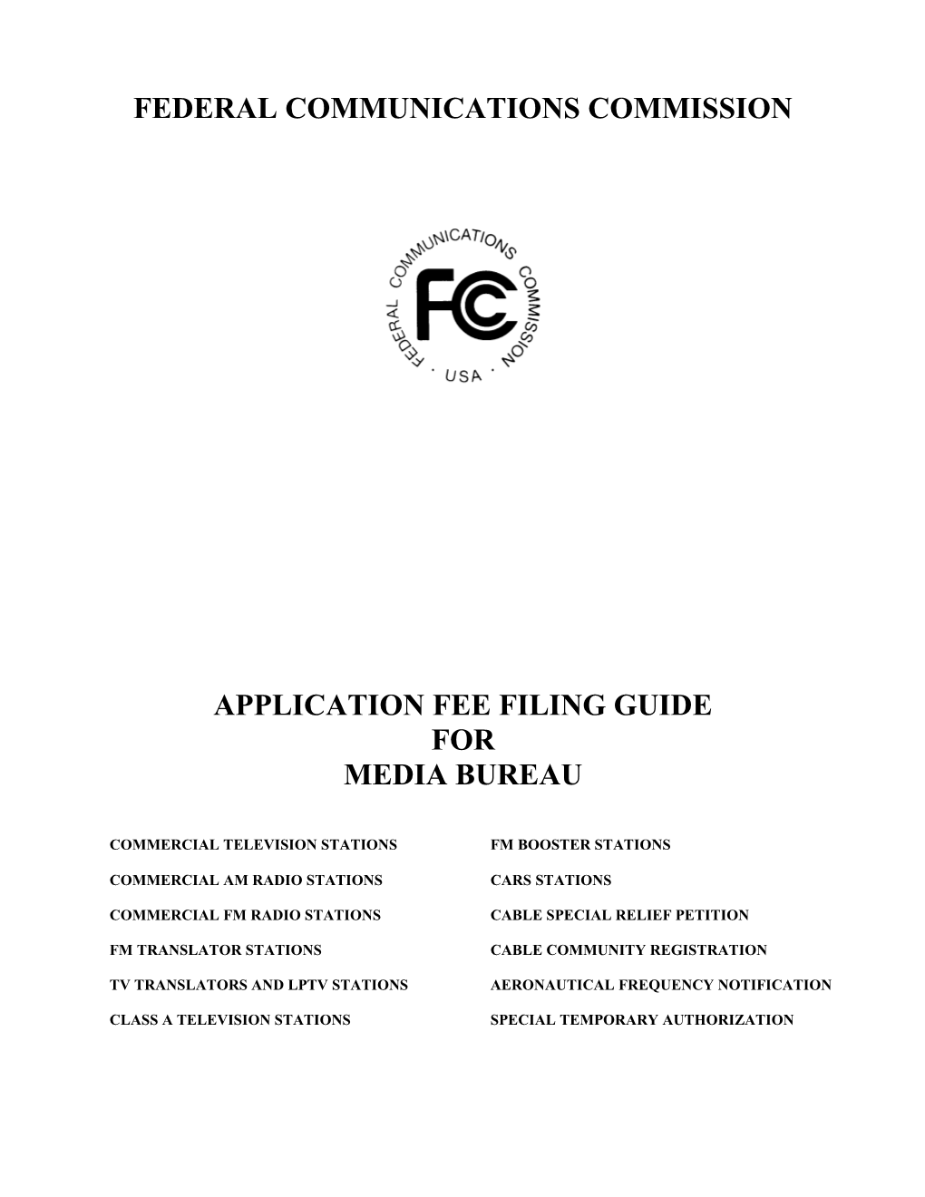 Application Fee Filing Guide