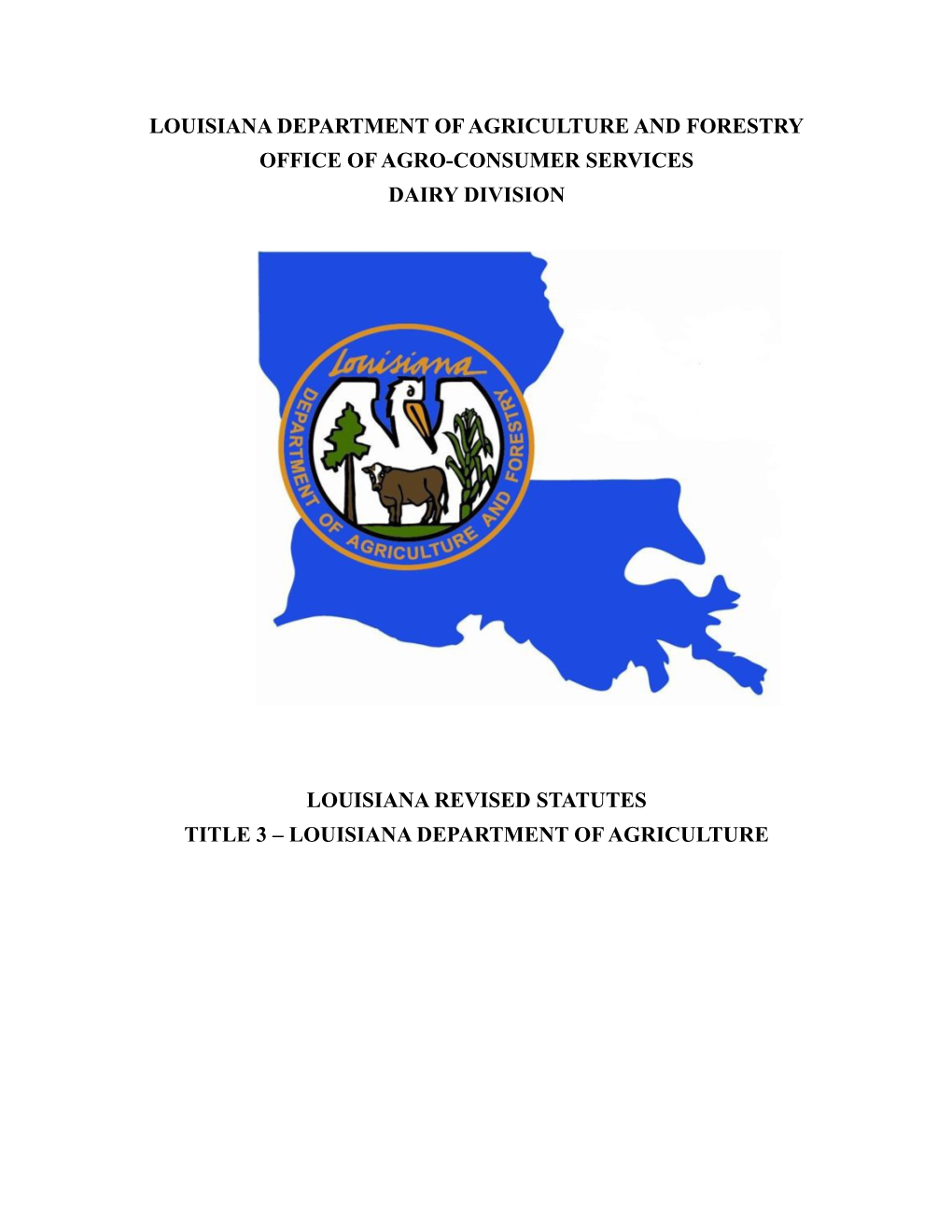 Louisiana Department of Agriculture and Forestry