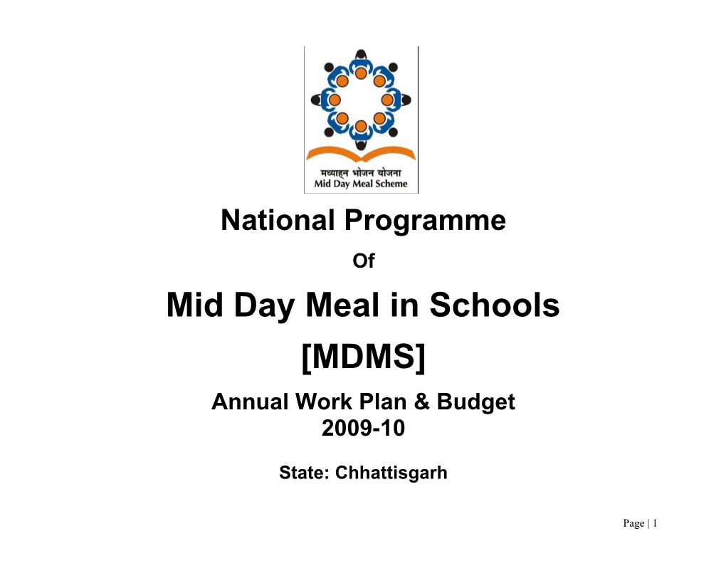 Mid Day Meal in Schools