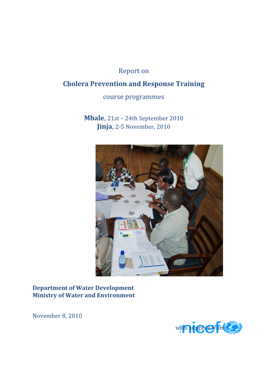 Cholera Prevention and Response Training