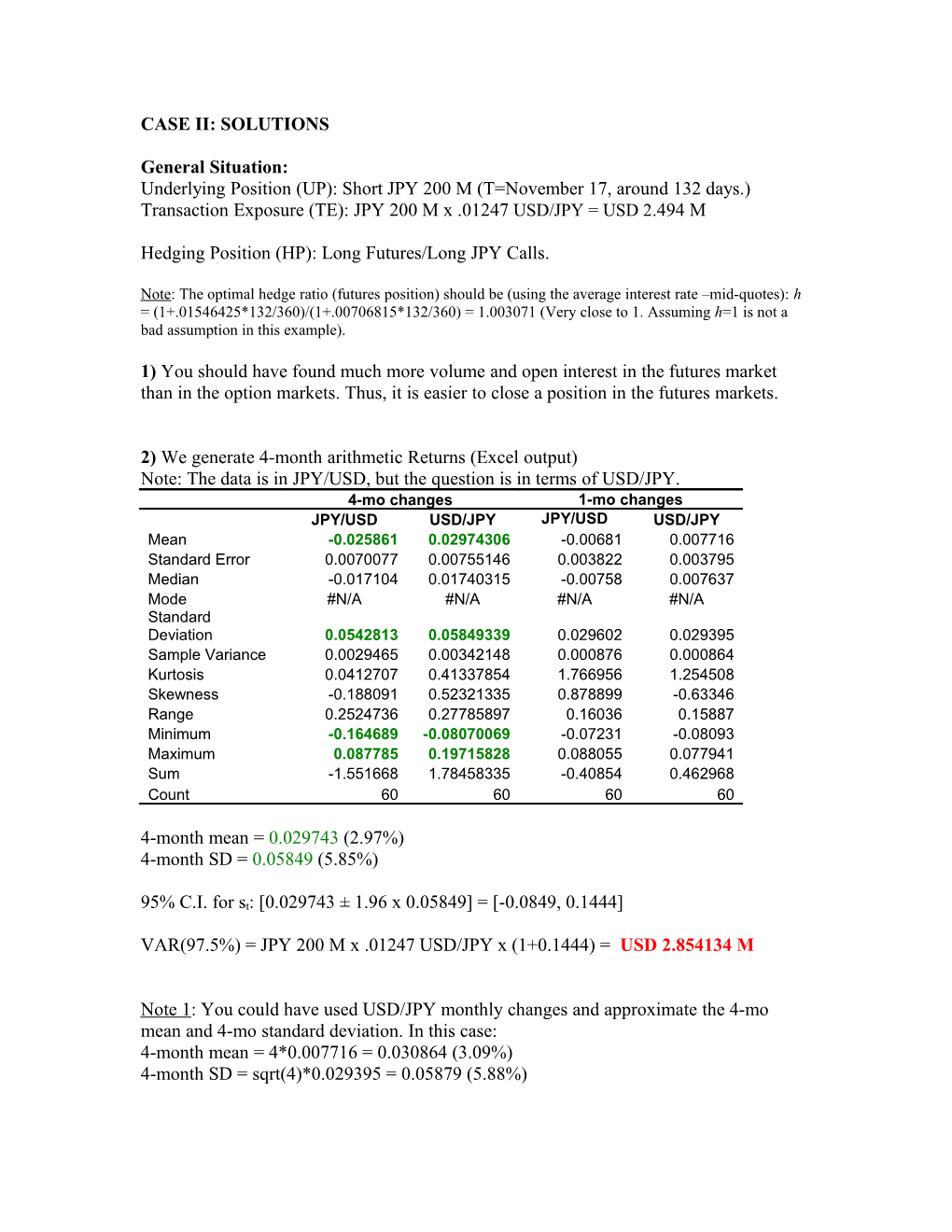 Case Ii: Solutions