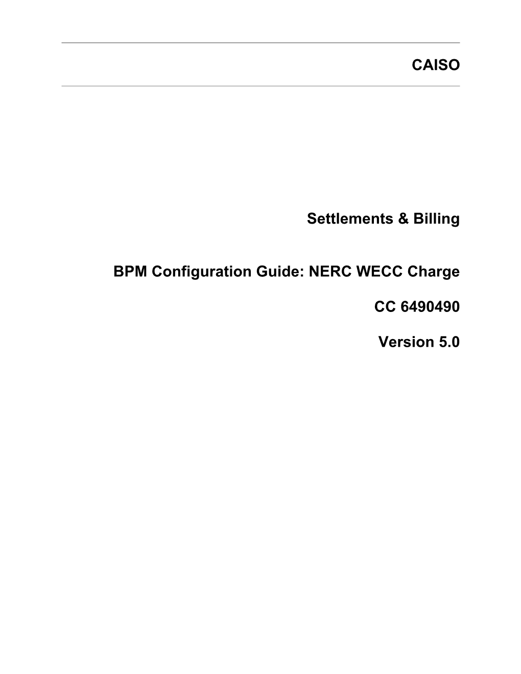 NERC WECC Charge