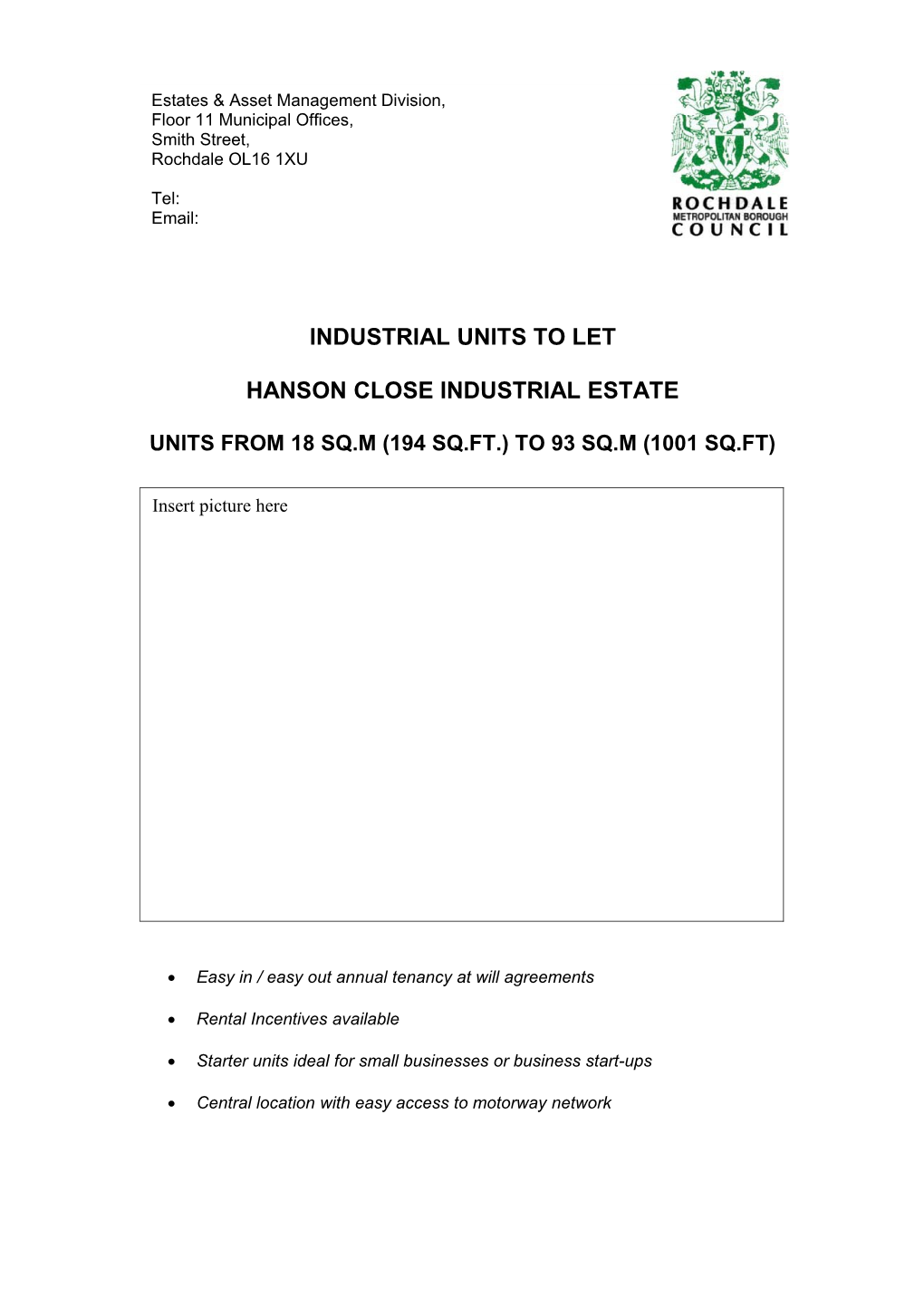 Hanson Close Industrial Estate