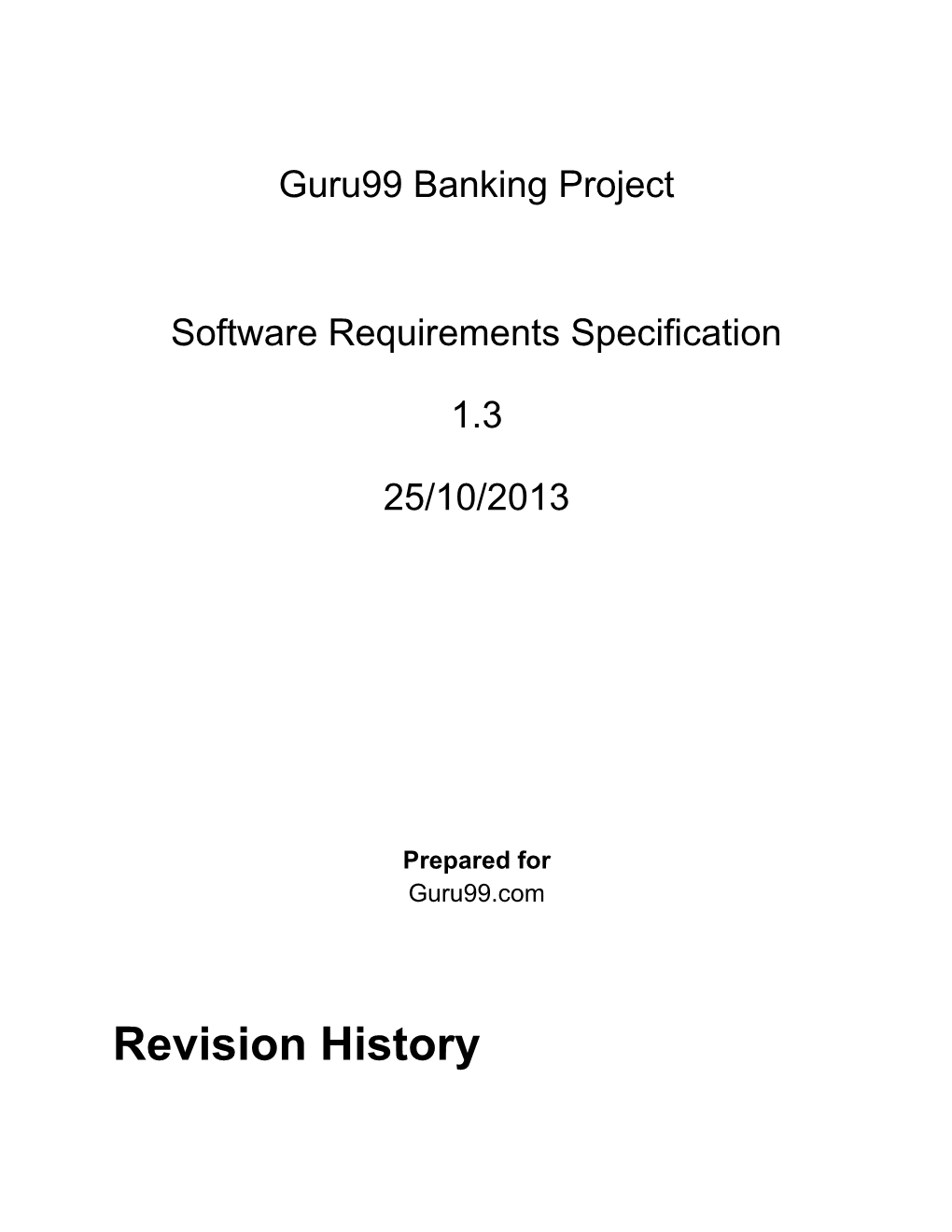 Guru99 Banking Project