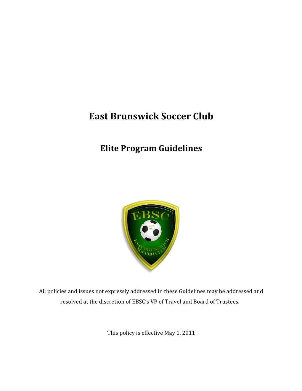 East Brunswick Soccer Club