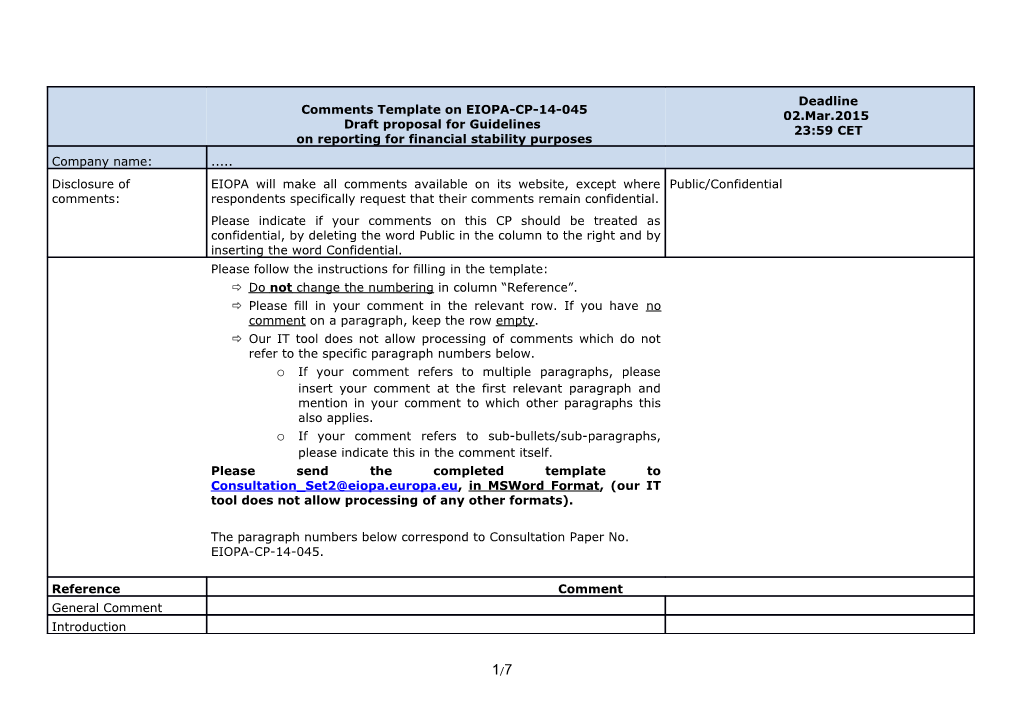 EIOPA-CP-14-045 GL Financial Stability Response-Companyname