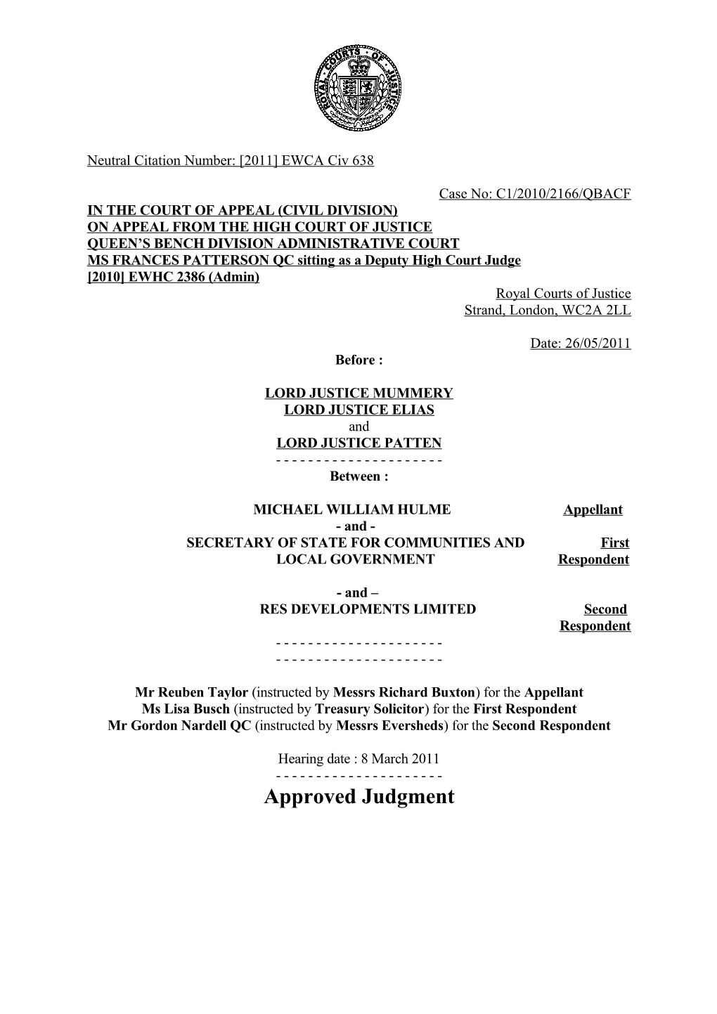 Court of Appeal Judgment Template s4