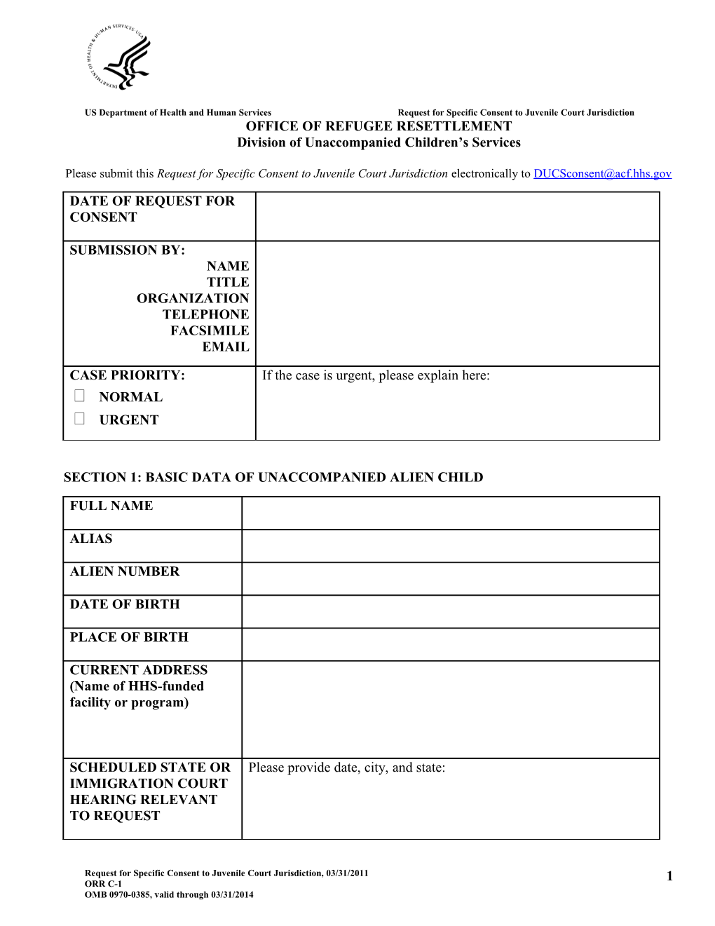 Division of Unaccompanied Children S Services