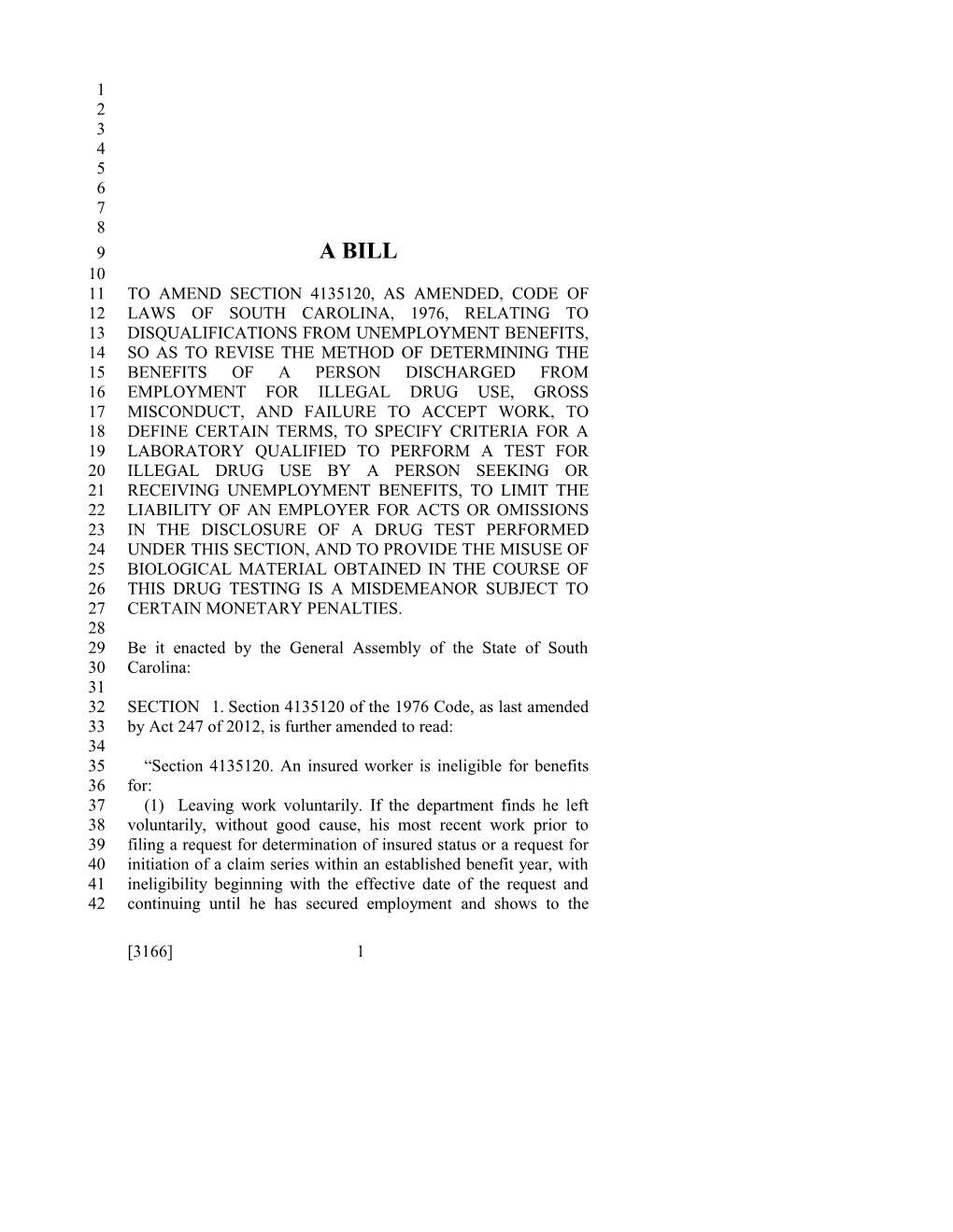 2015-2016 Bill 3166 Text of Previous Version (Dec. 11, 2014) - South Carolina Legislature Online