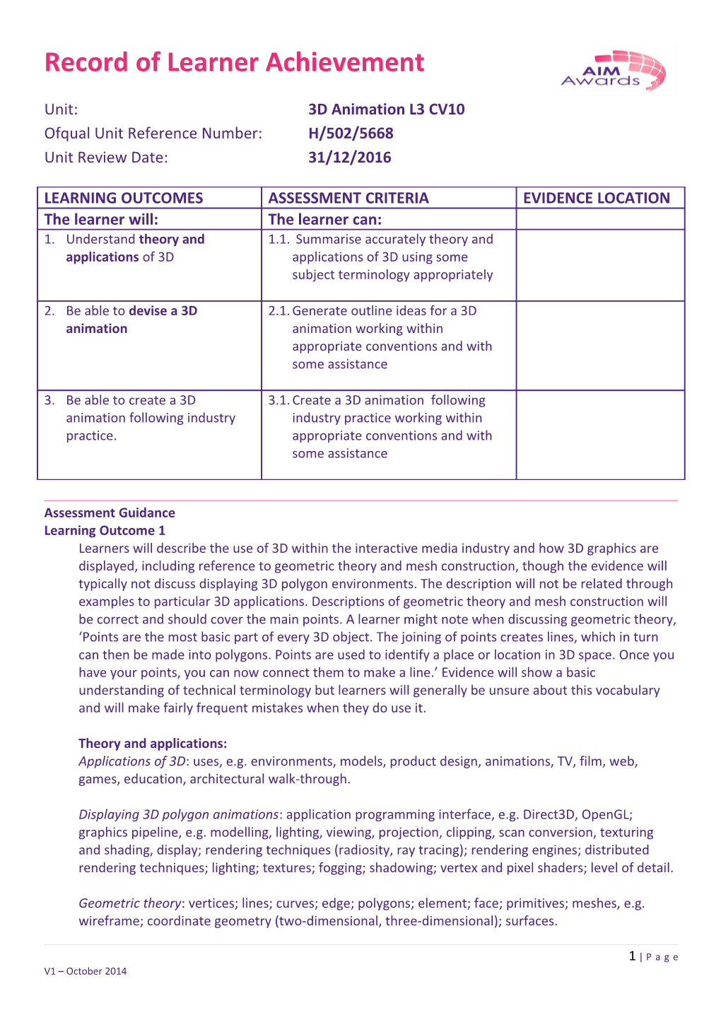 Assessment Guidance s4