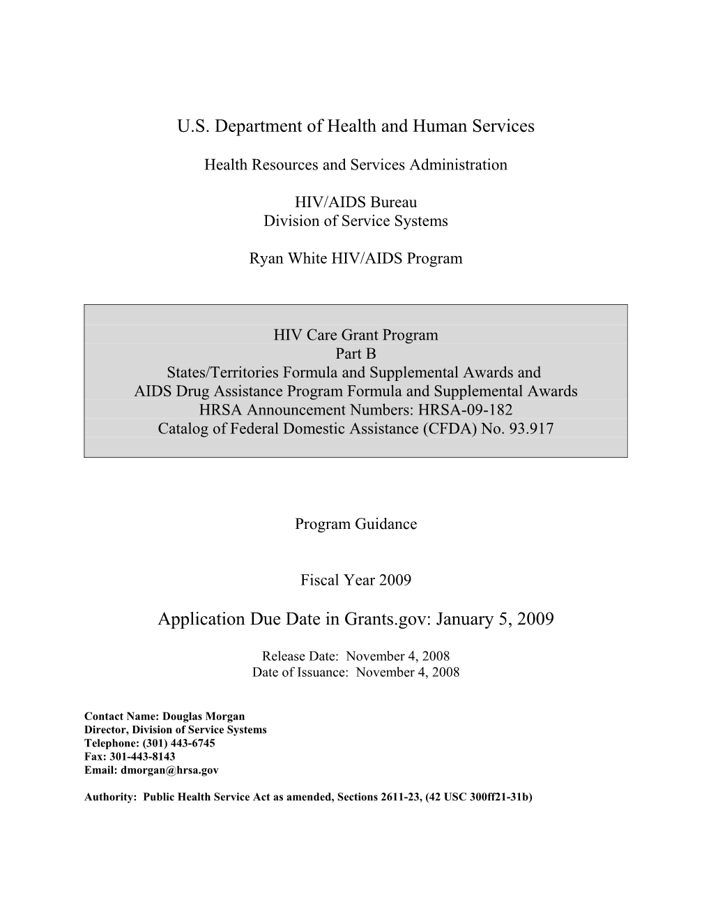 U.S. Department of Health and Human Services s3