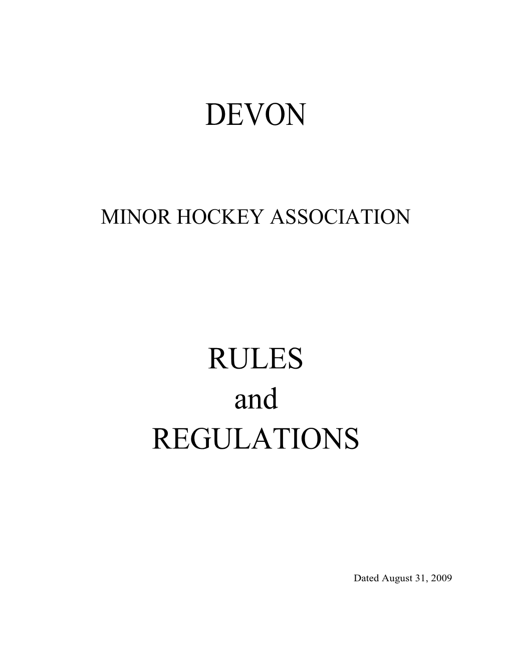 Minor Hockey Association