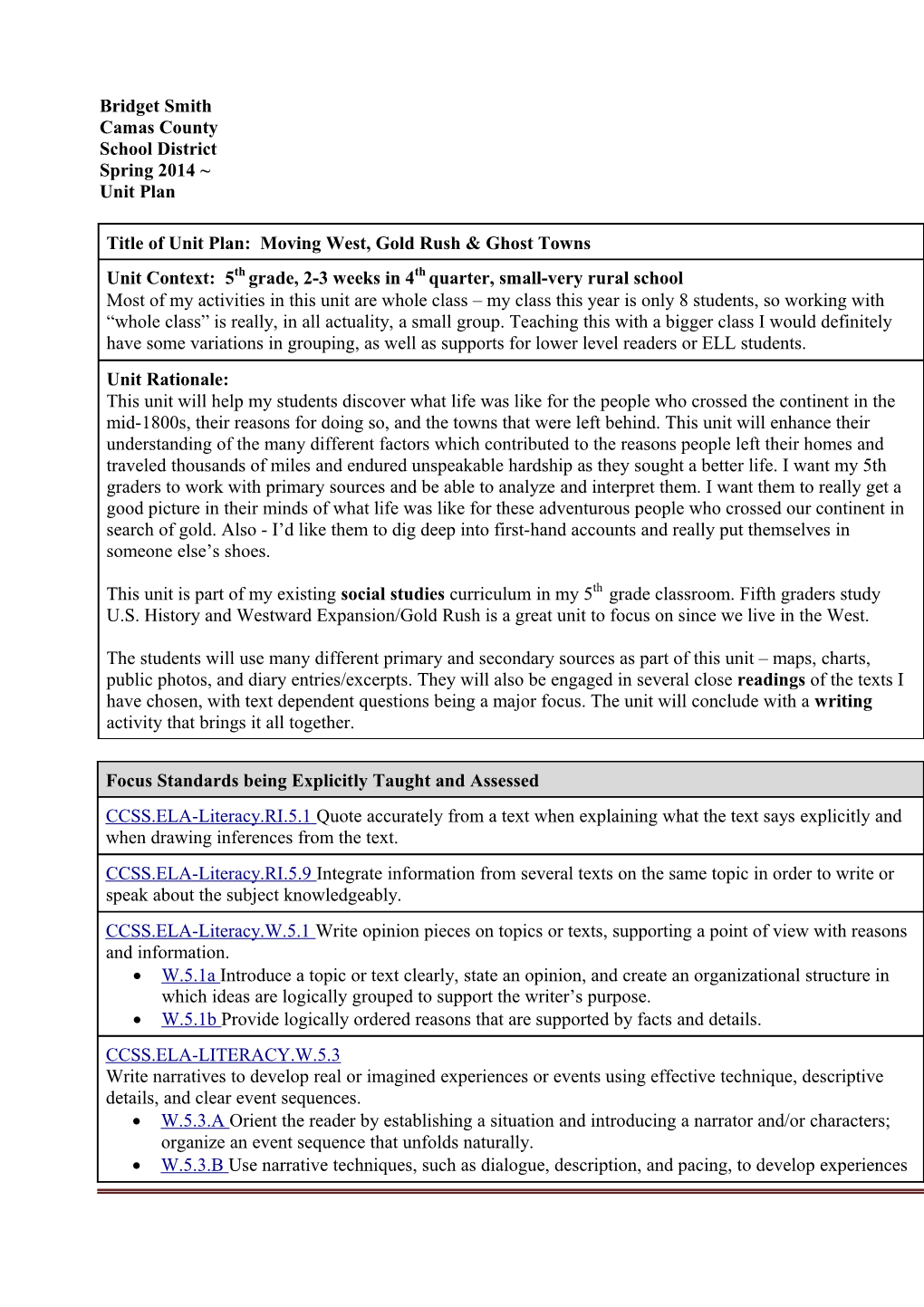 Exemplar Lesson Plan Template