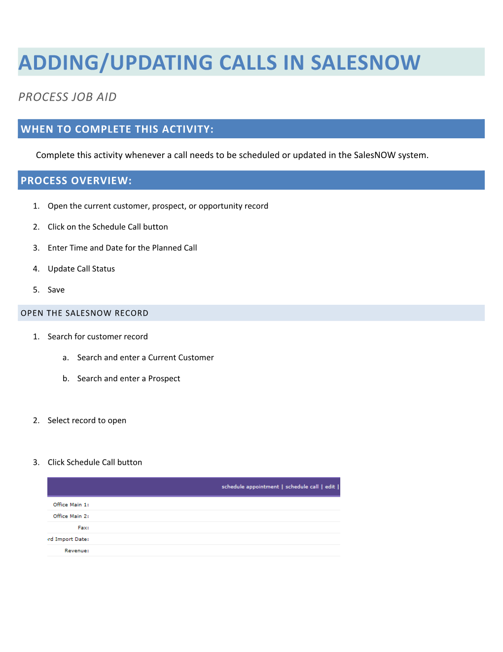 Procedure Guide Template