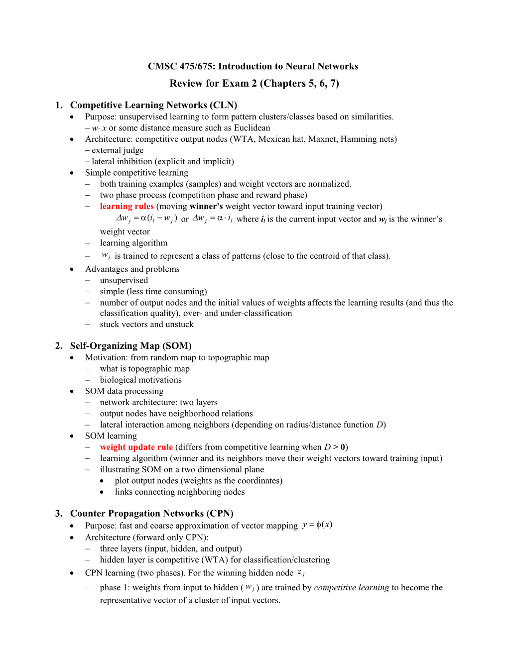 CMSC 475/675: Introduction to Neural Networks