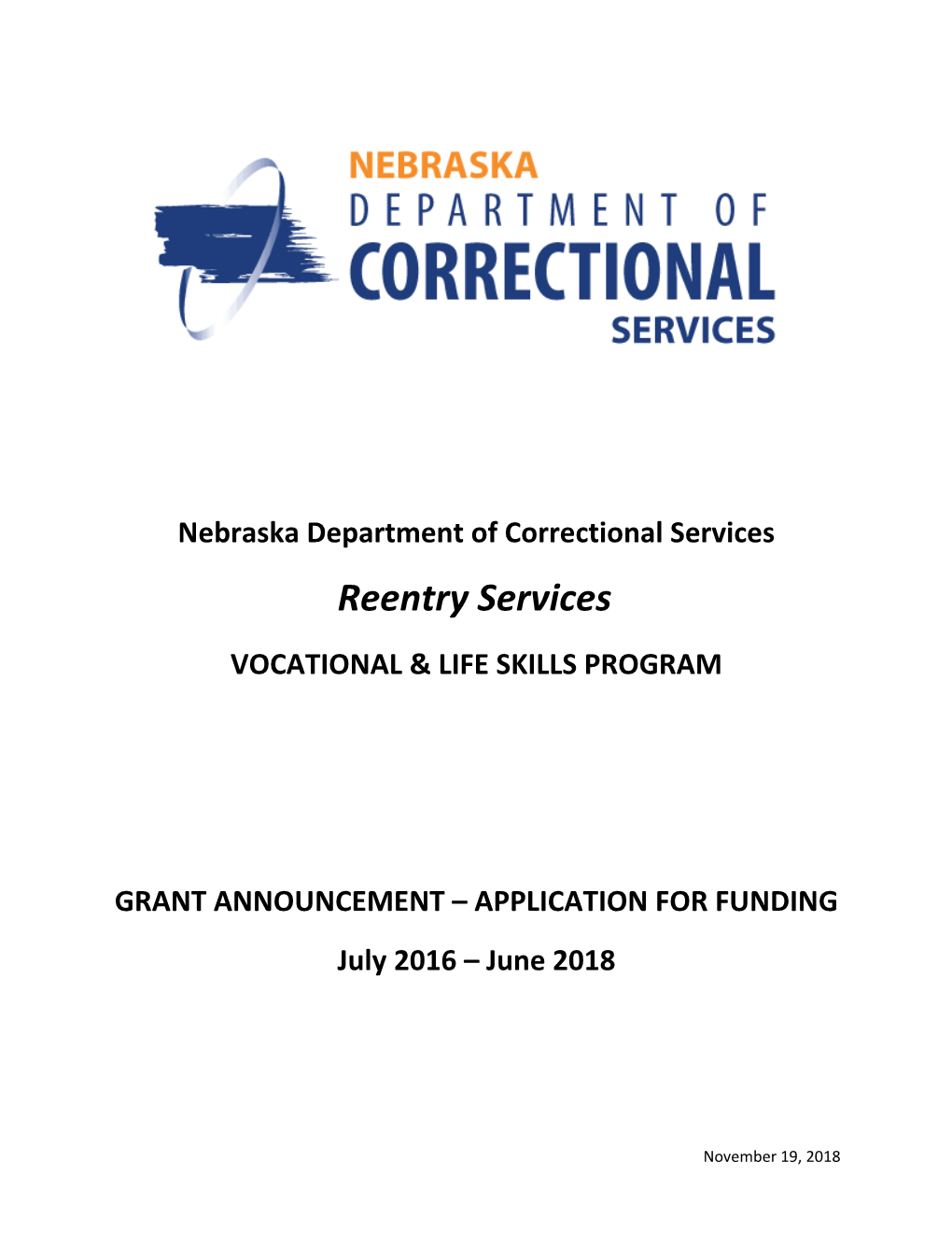 Nebraska Department of Correctional Services