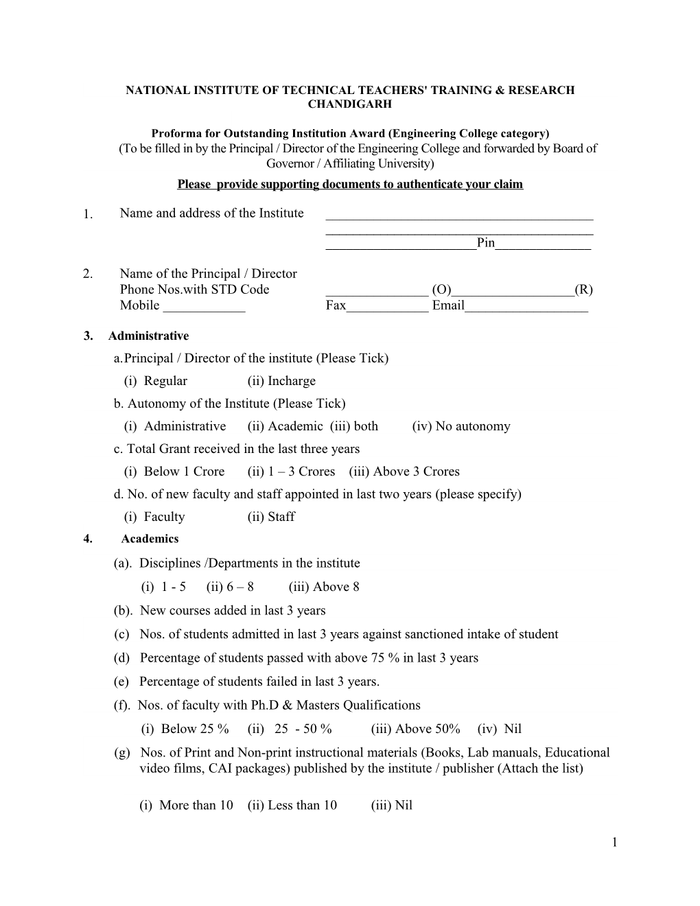 National Institute of Technical Teachers' Training & Research