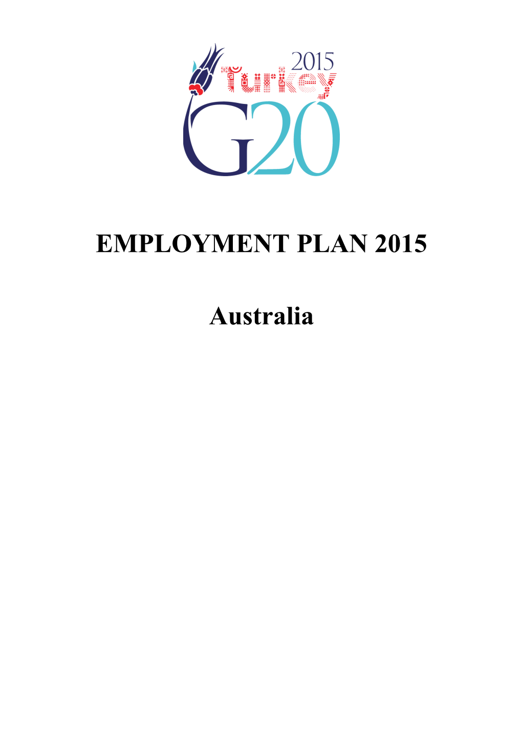 Australia G20 Employment Plan 2015