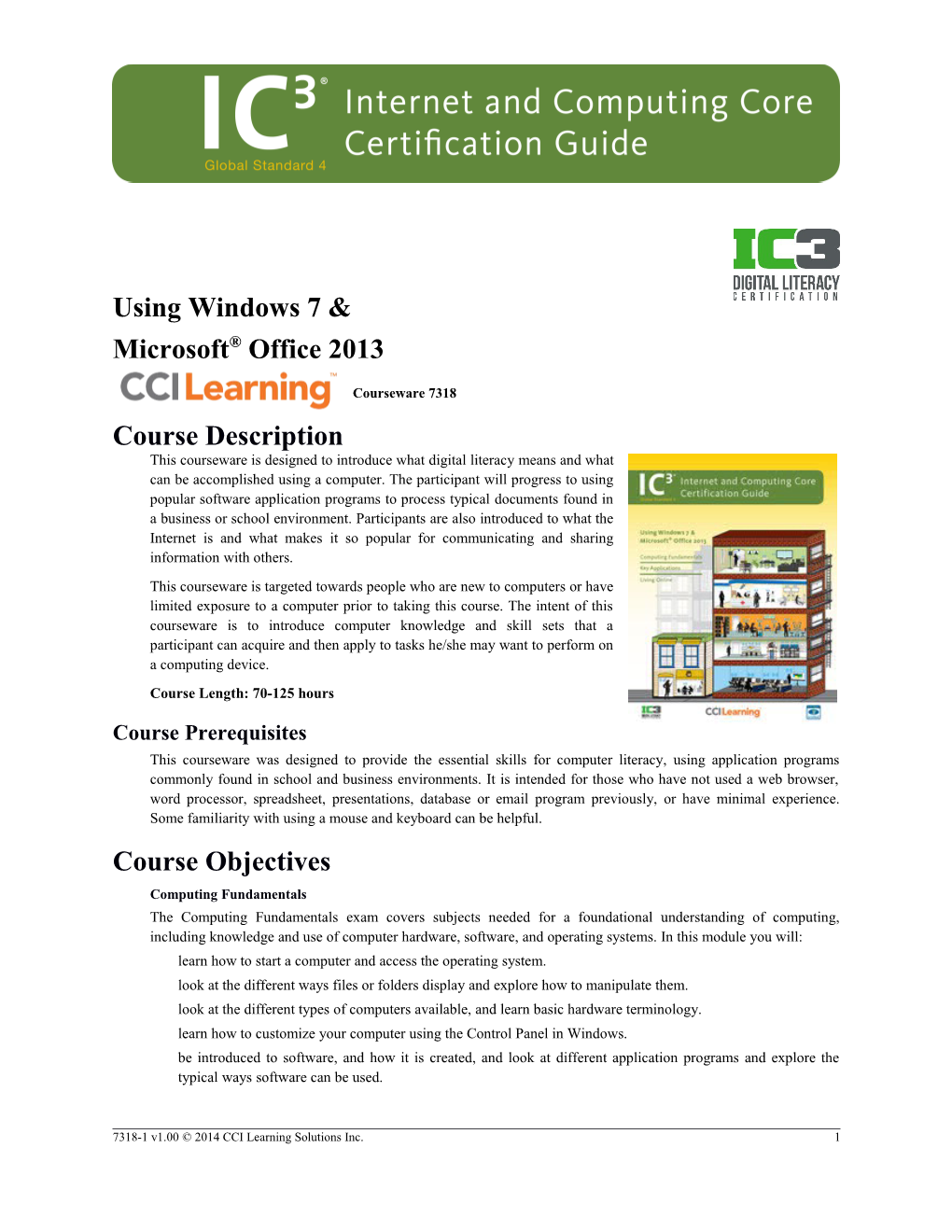 Internet and Computing Core Certification Guideoutline
