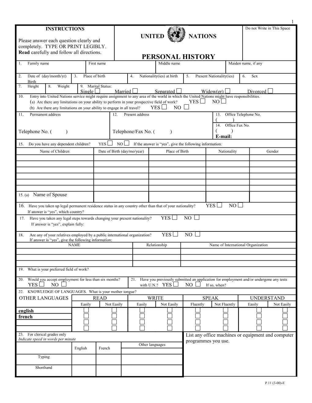 P11 Form - Doc Version