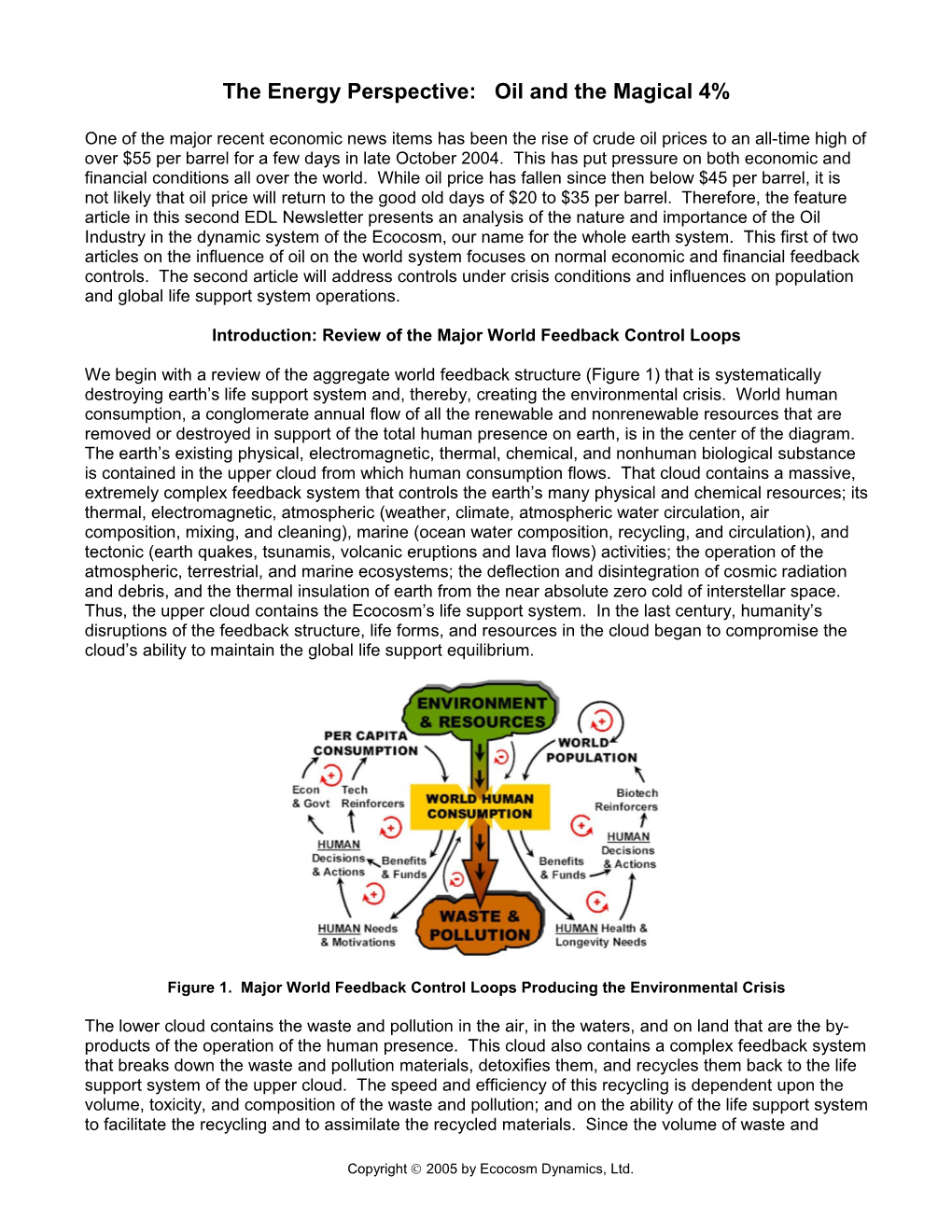 The Energy Perspective: Oil and the Magical 4%