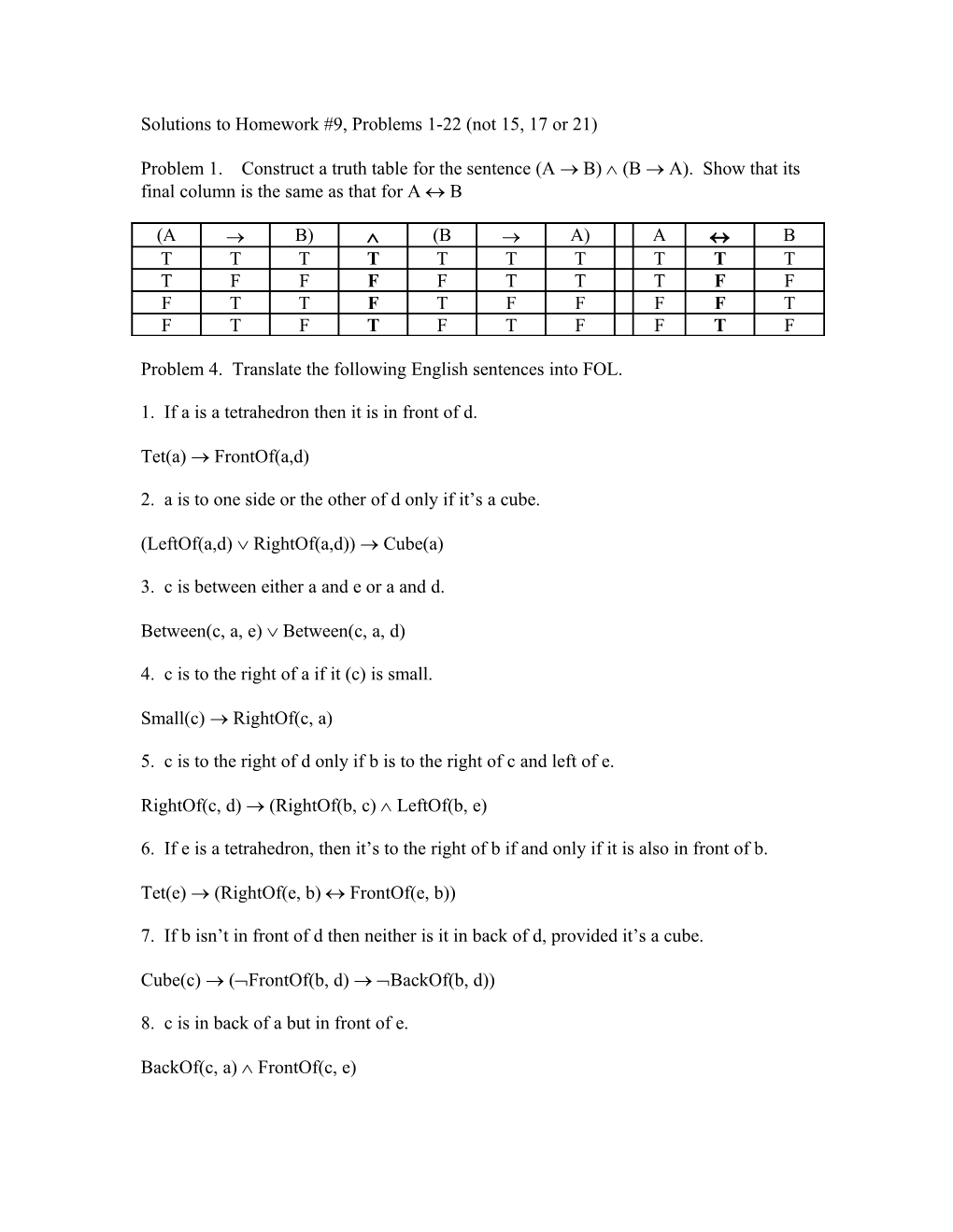 Solutions to Homework #9, Problems 23-29