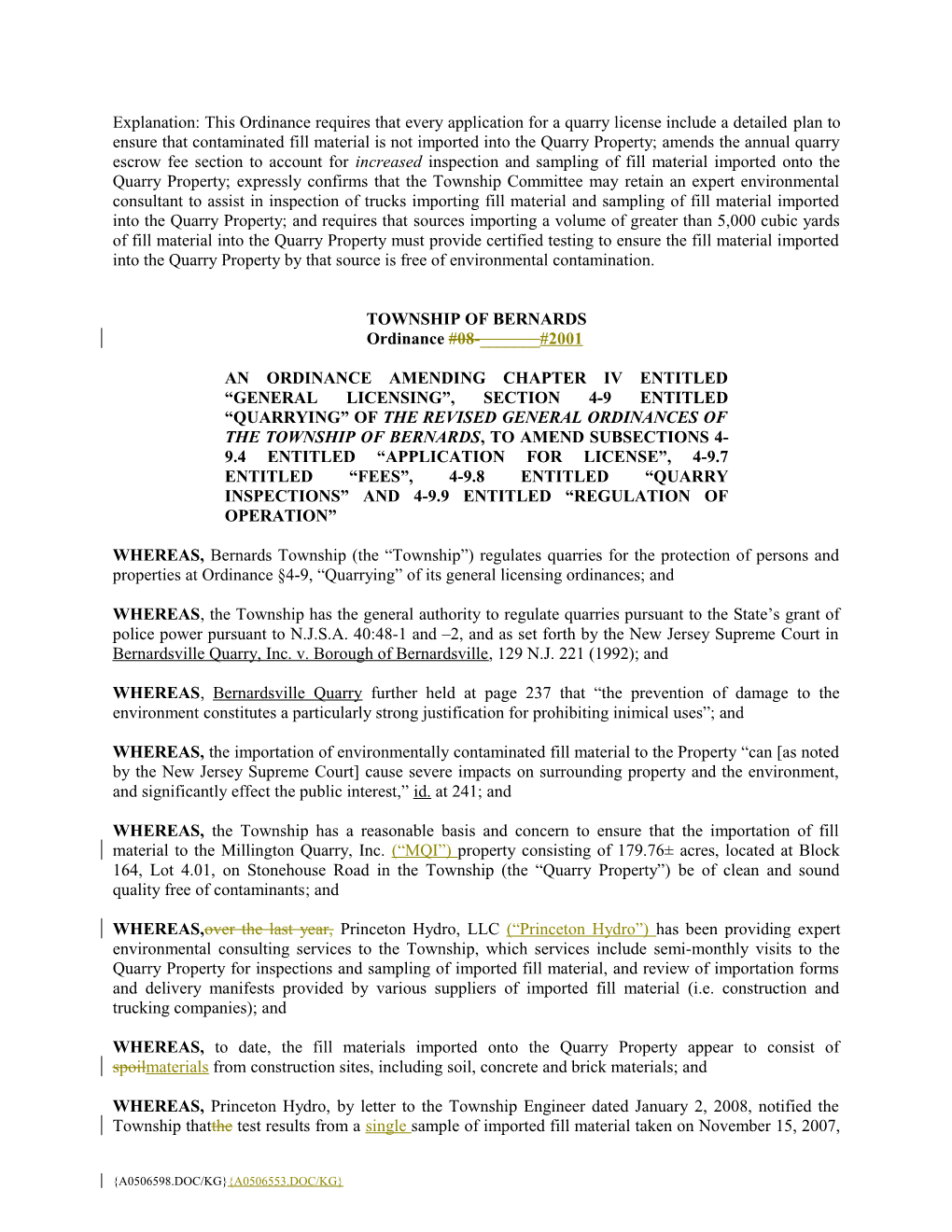 Revised Ord - Increasing Mqi Inspections and Fees (A0506598;1)